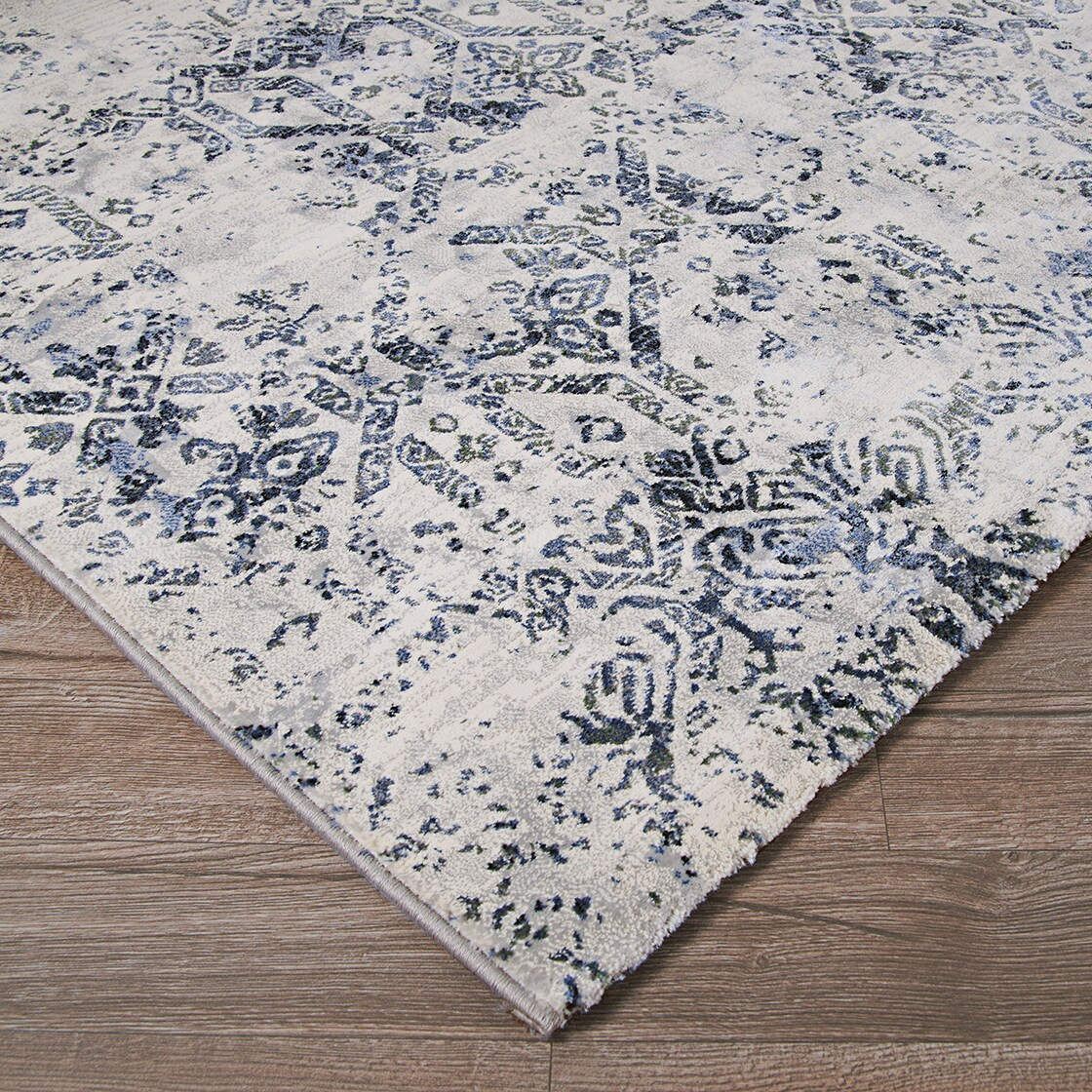 Easton Oyster Viscose 5'3" x 7'6" Transitional Area Rug