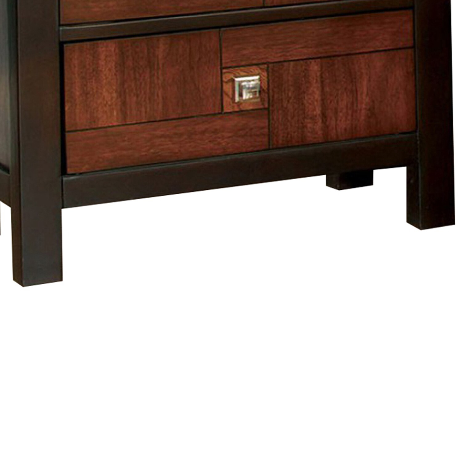 Patra Acacia & Walnut 2-Drawer Transitional Nightstand