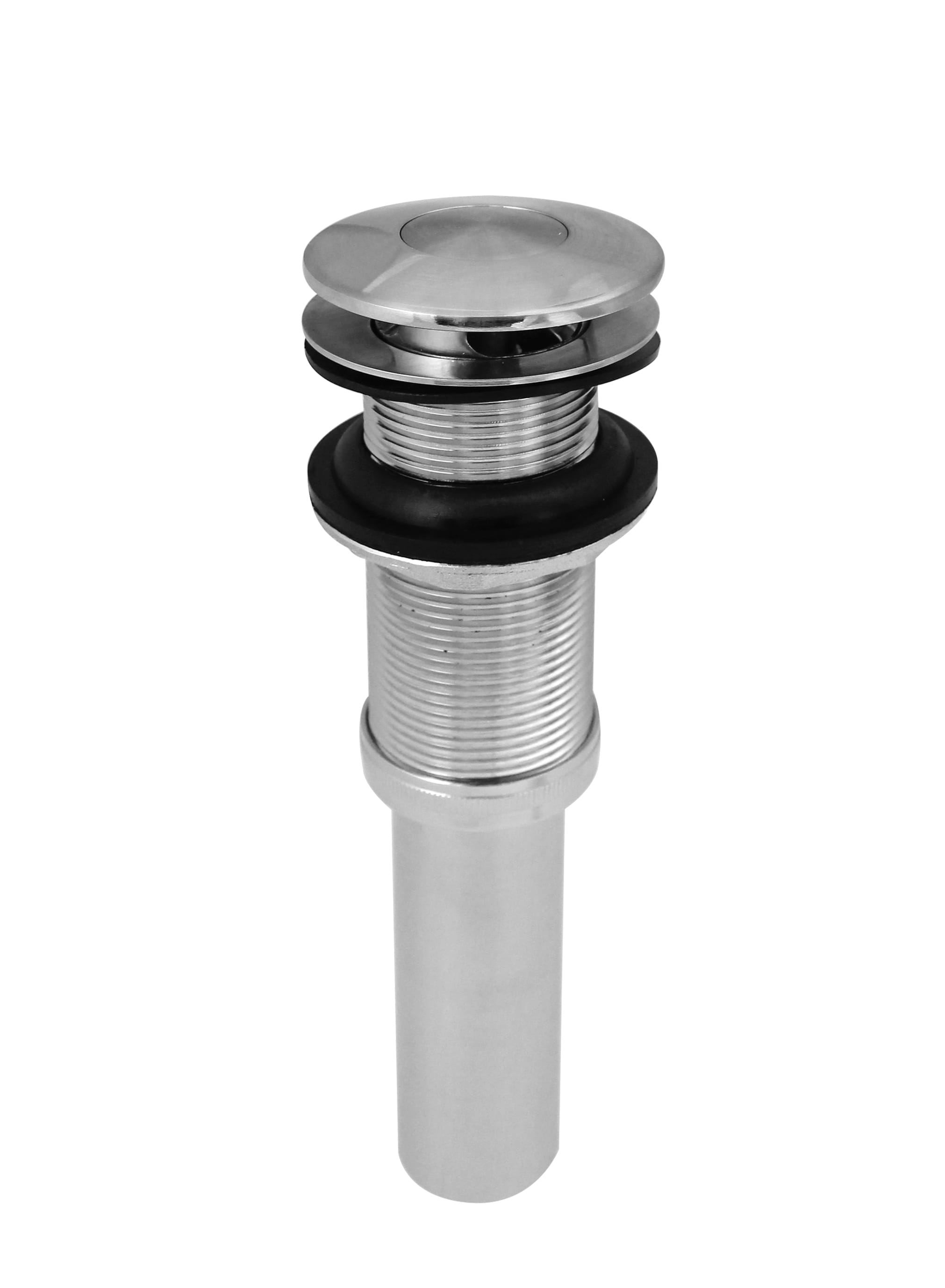 Keeney Decorative Solid Brass Pop-Up Drain for Bathroom Sinks Without Overflow, Chrome