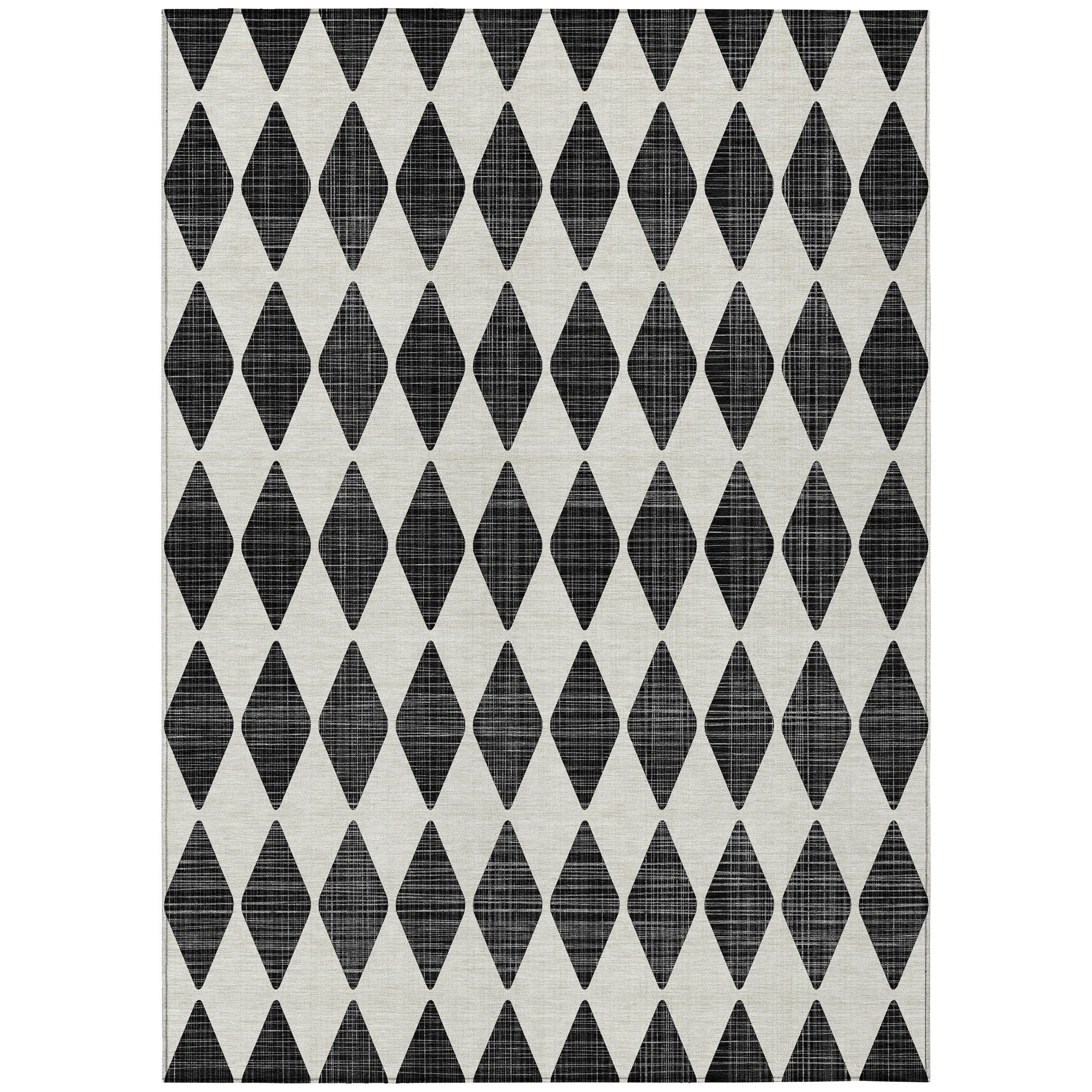 Addison Rugs Chantille ACN578 Black 3' x 5' Indoor Outdoor Area Rug, Easy Clean, Machine Washable, Non Shedding, Bedroom, Living Room, Dining Room, Kitchen, Patio Rug
