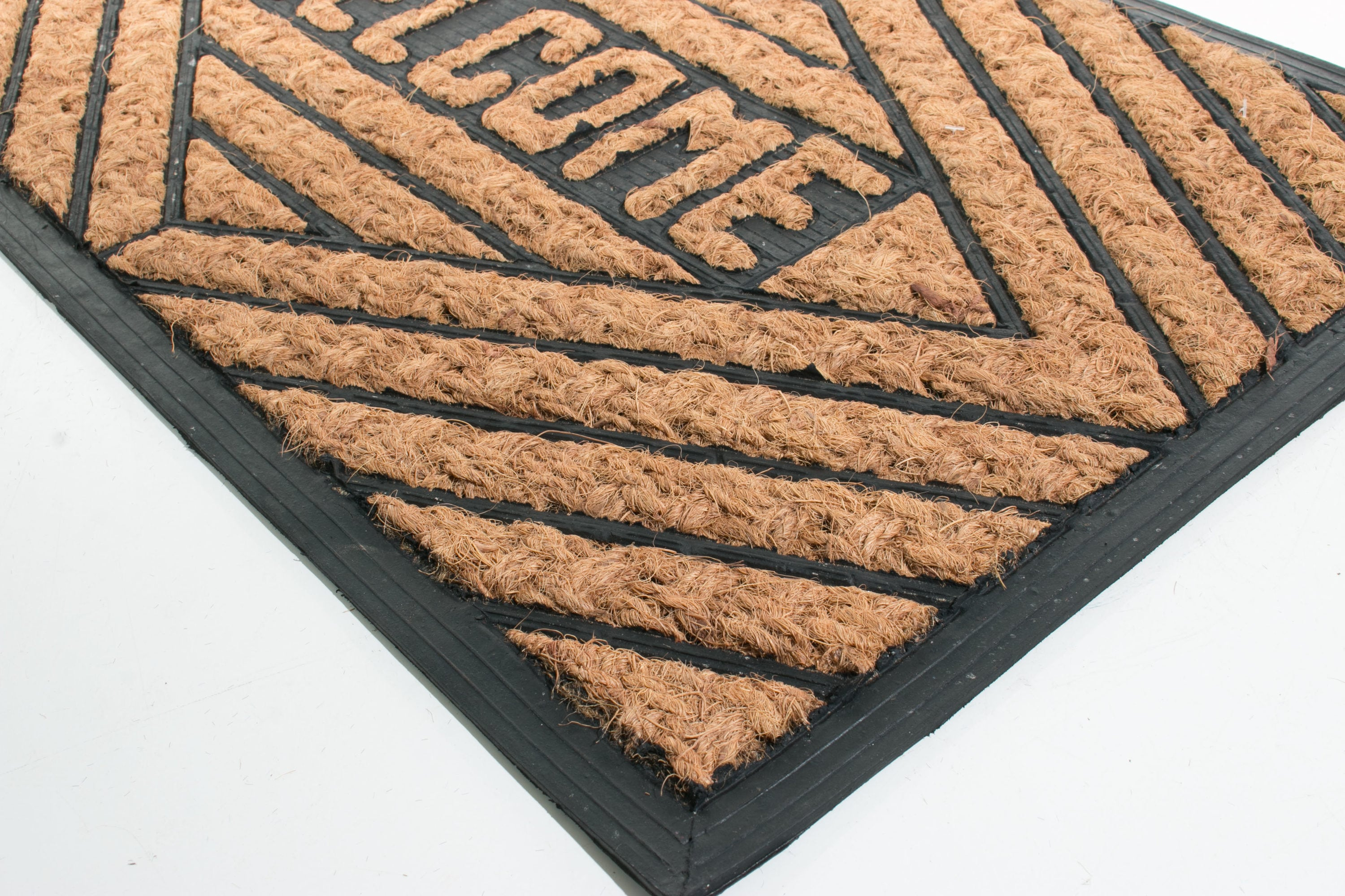 Eco-Friendly Coir and Recycled Rubber Outdoor Welcome Mat