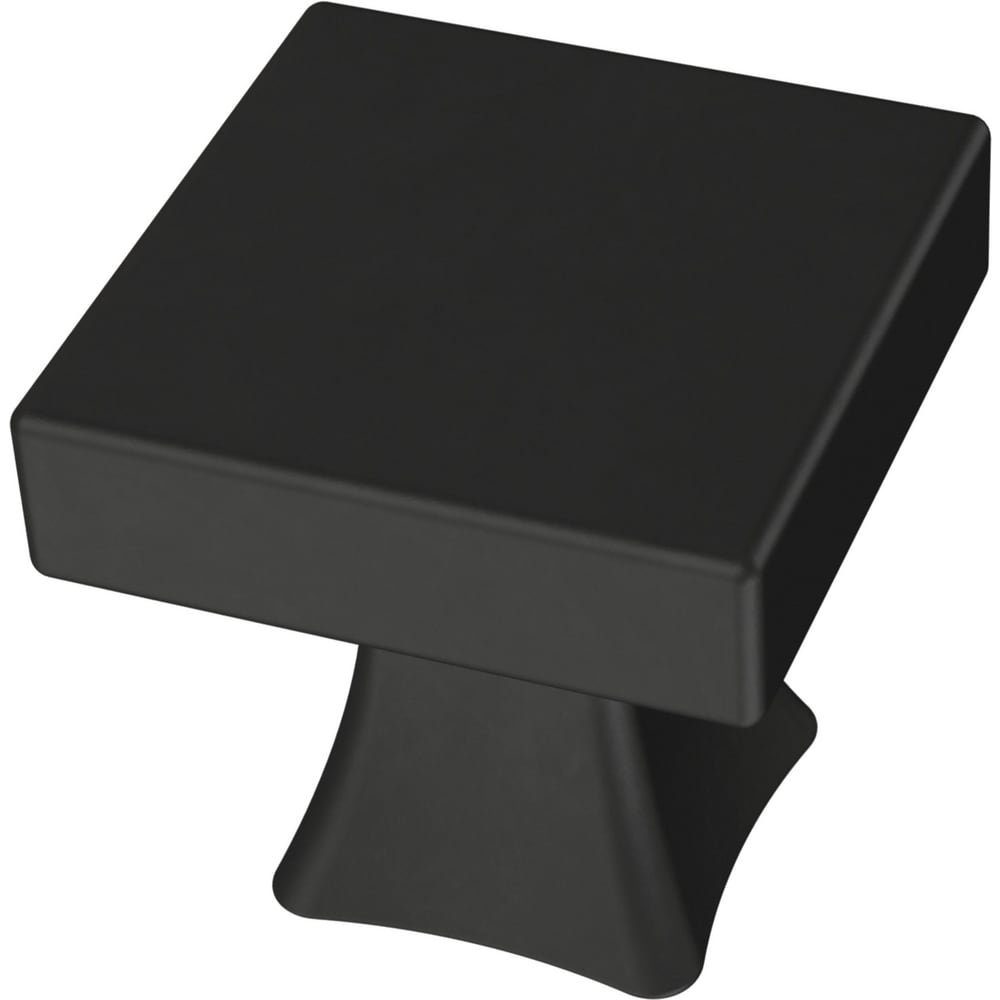 Liberty P43421W-FB Flat Black 1" Casual Square Cabinet Knob