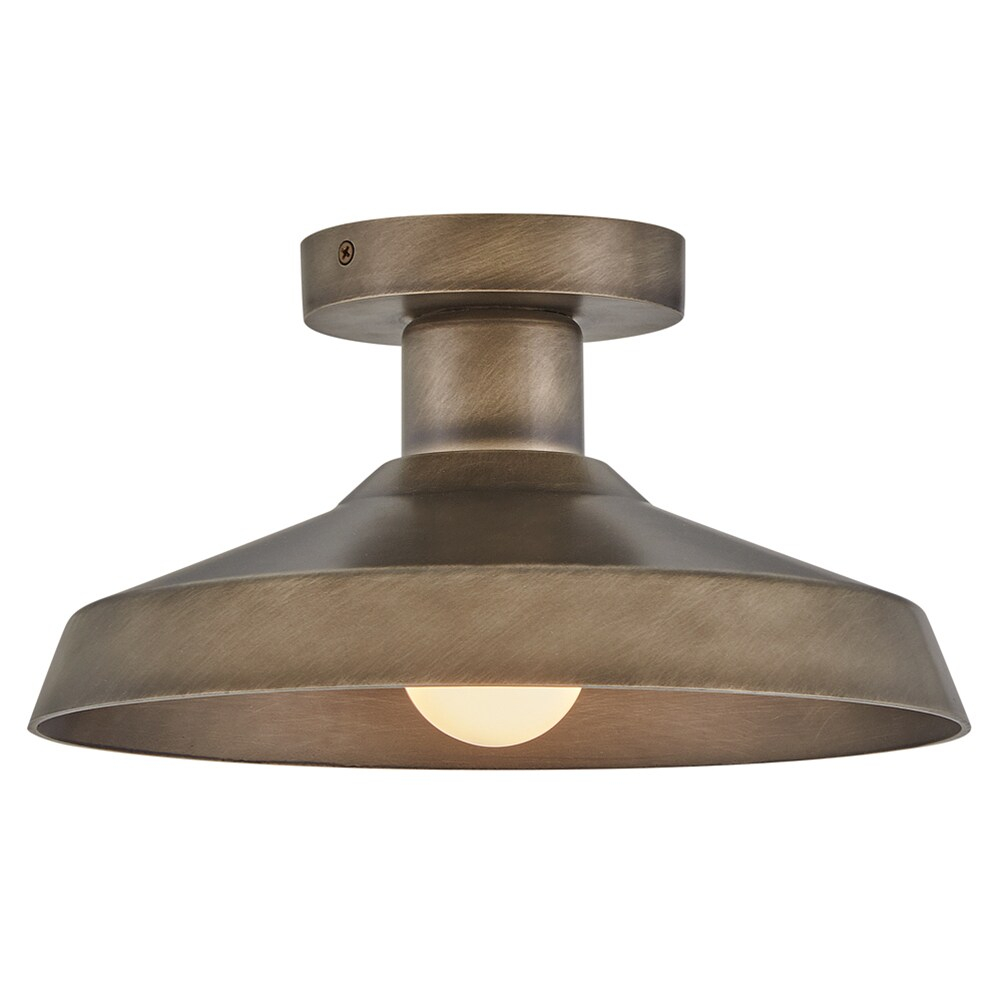 Forge Burnished Bronze Outdoor Flush Mount