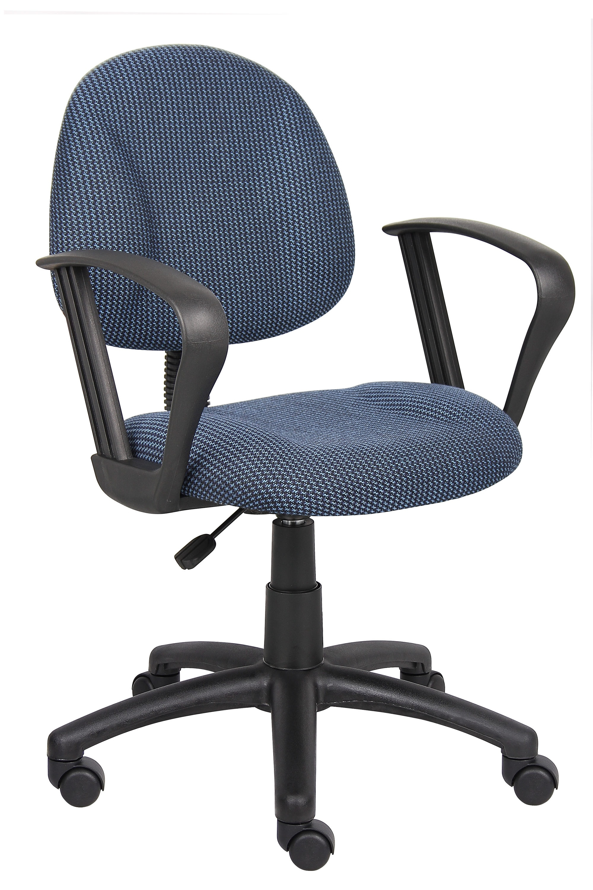 Boss Office Products B317-BE Deluxe Posture Chair with Loop Arms, Blue
