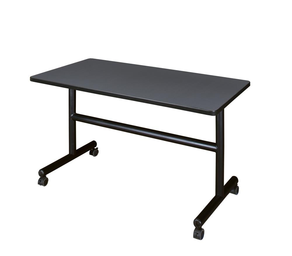 Regency Kobe 48" Flip Top Mobile Training Table- Grey
