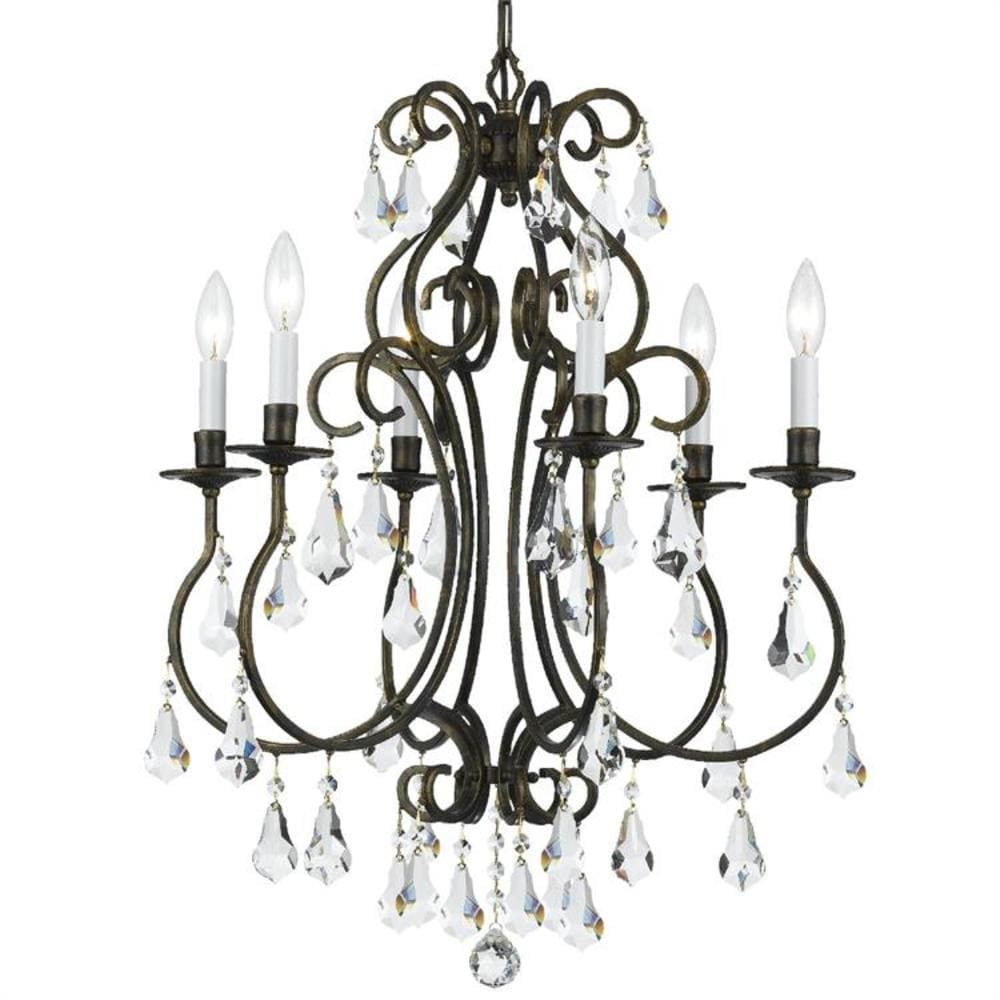 Crystorama Lighting - Chandelier - Ashton - Six Light Chandelier in Traditional