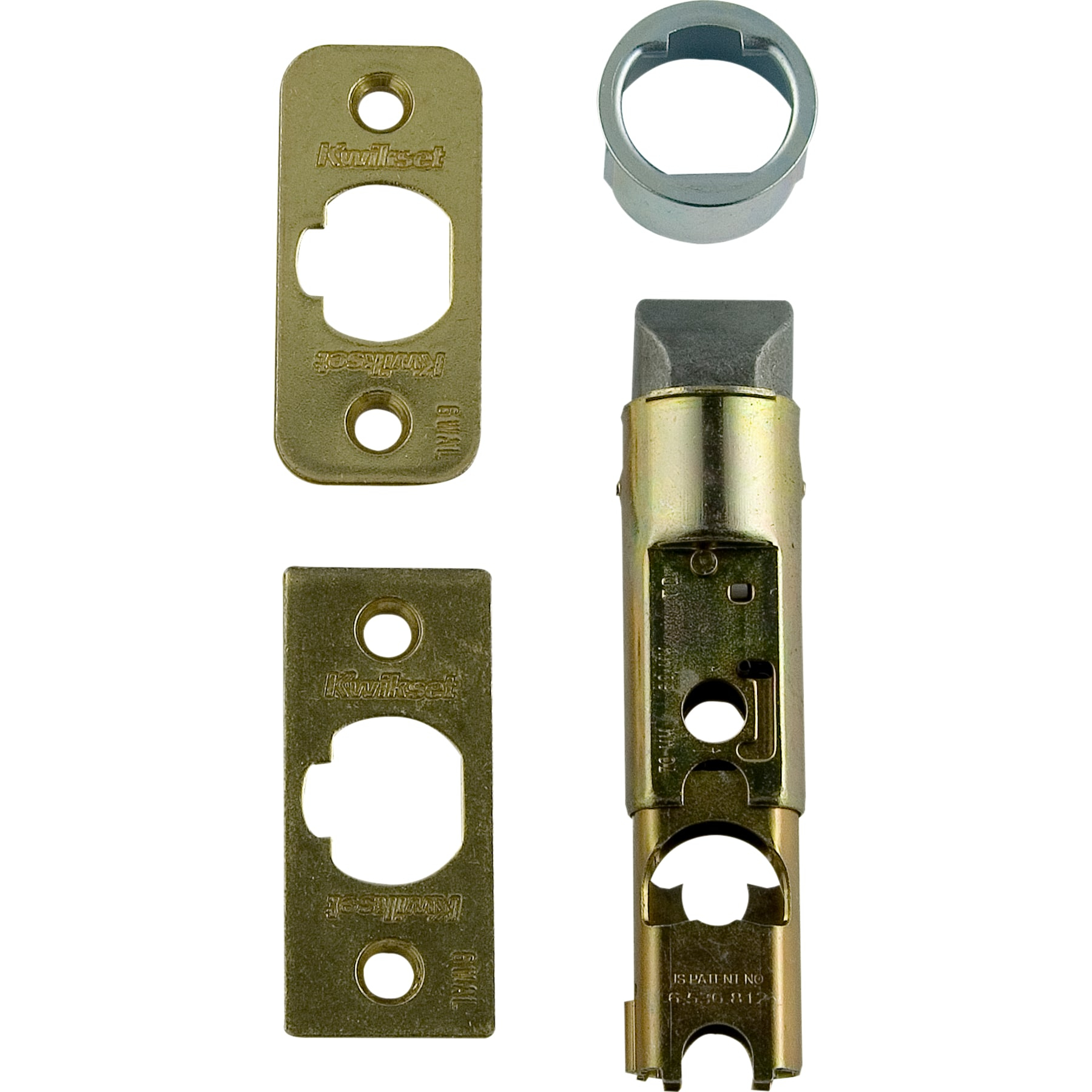 Kwikset 81825-6WAL Adjustable Half-Round Drive Lates in PB