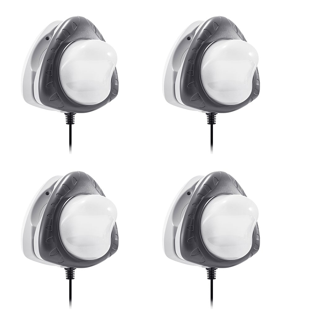 Intex Above Ground Underwater LED Magnetic Swimming Pool Wall Light (2 Pack)