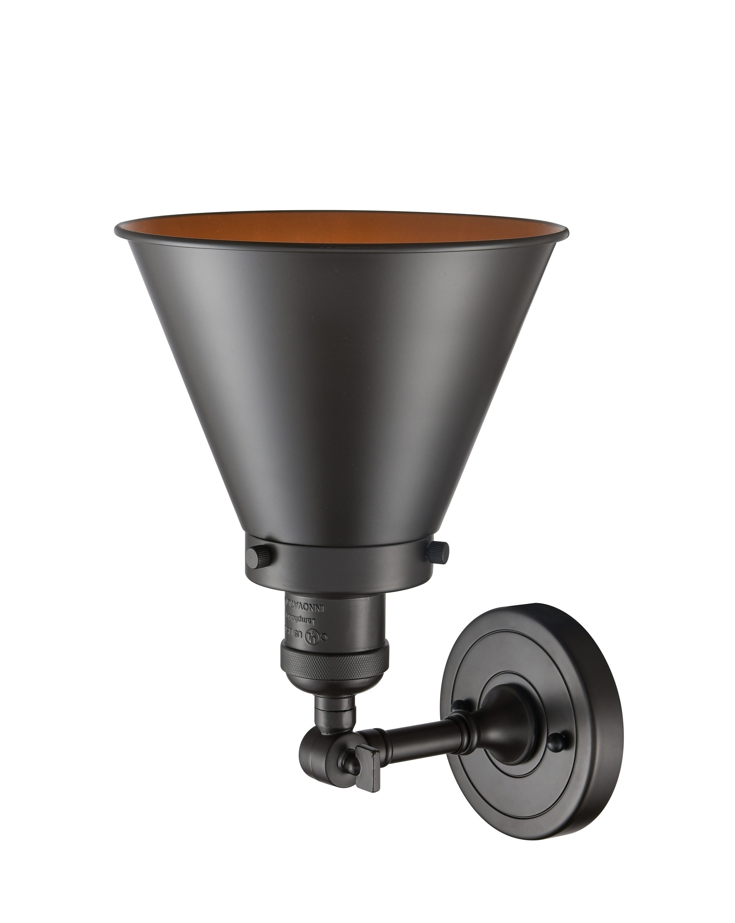 Bronze 13" Dimmable Direct Wired Electric Sconce