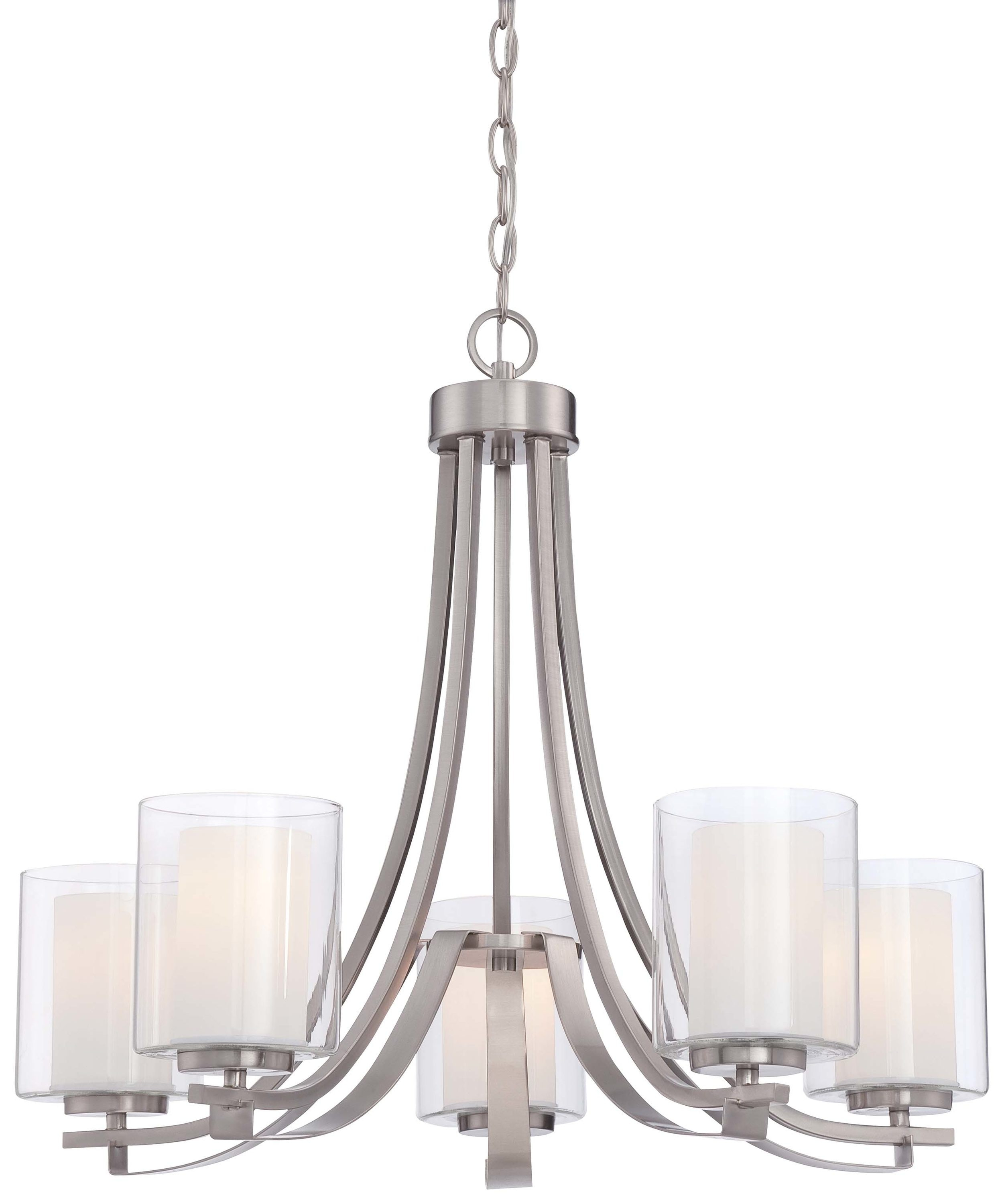 Minka Lavery 4105-84 Parsons Studio 5 Light Chandelier in Brushed Nickel