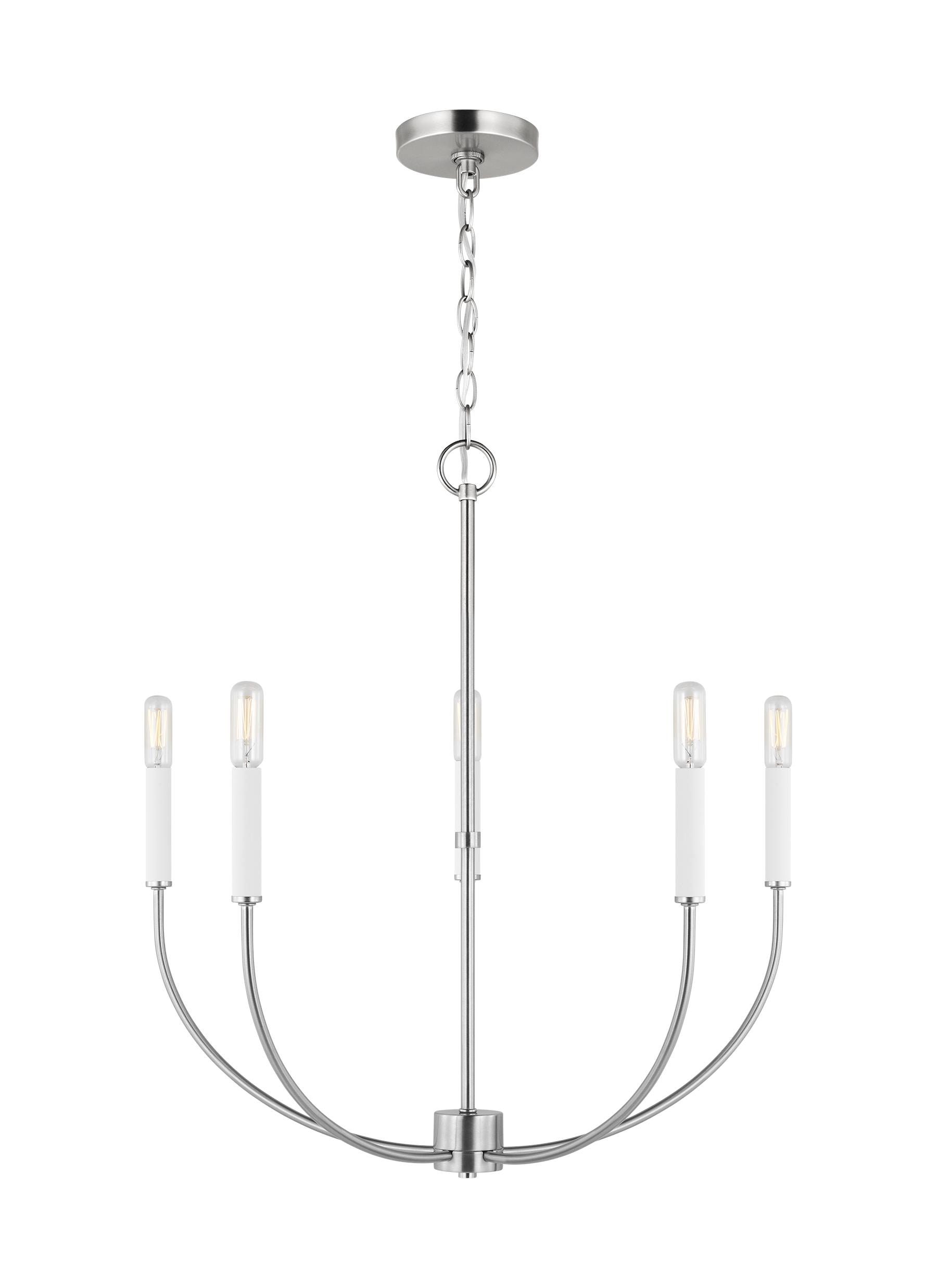 Greenwich 5-Light Brushed Nickel Candle Chandelier