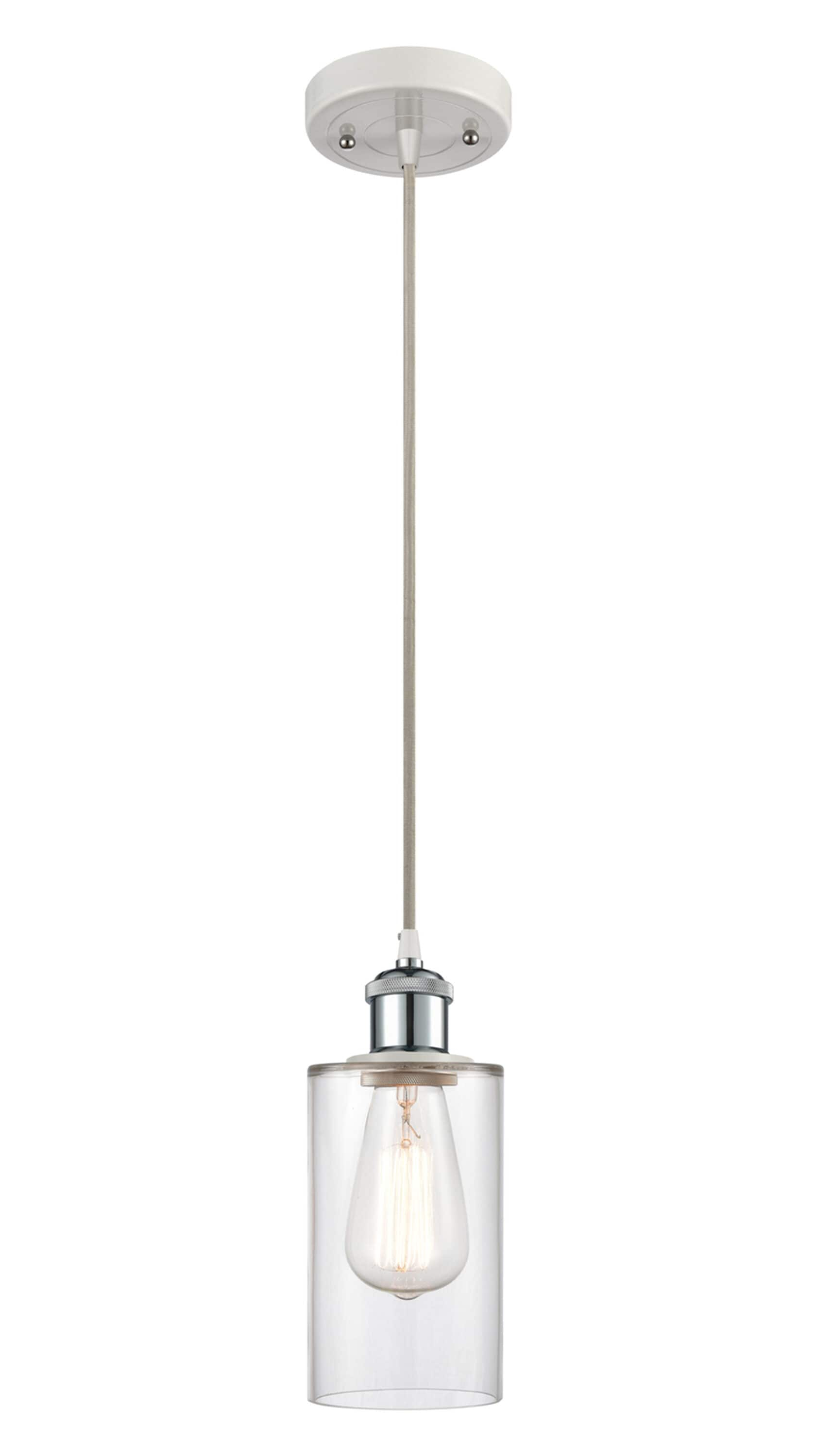 Innovations Lighting Clymer 1 - Light Pendant in  white/polished chrome