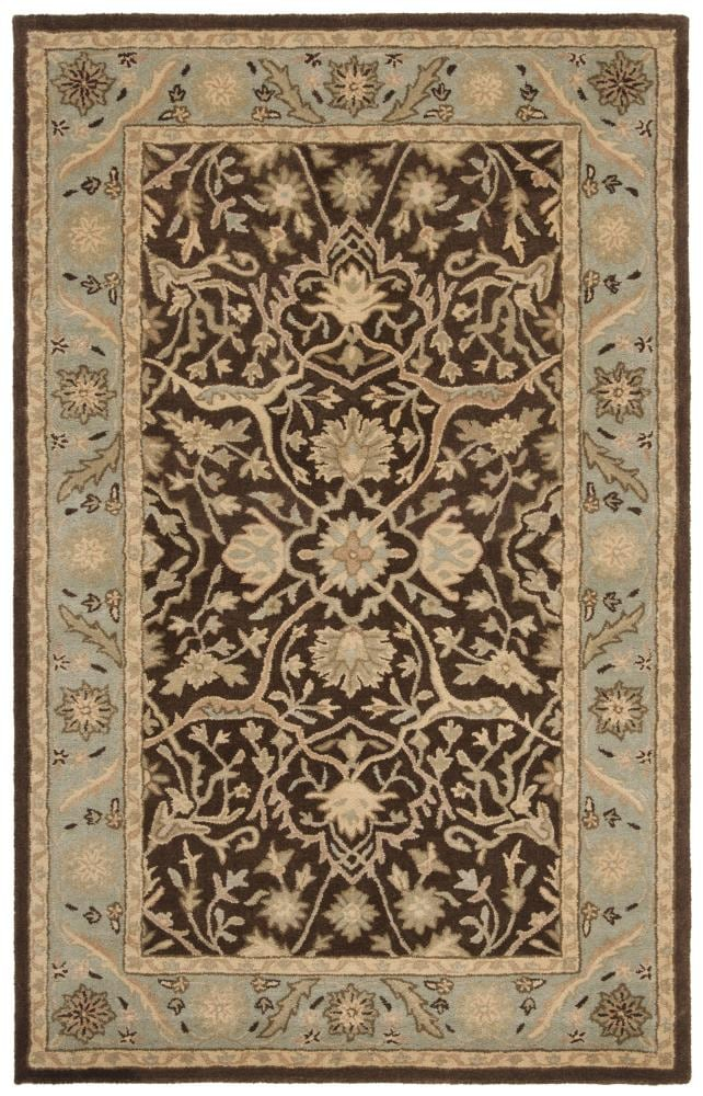 SAFAVIEH Antiquity Toireasa Oriental Wool Area Rug, Brown/Green, 6' x 9'
