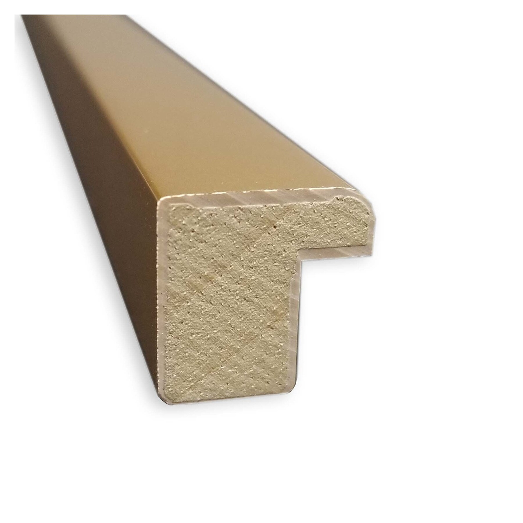 Amanti Art Espejo de Pared de Madera Biselada Dorada Pulida Svelte 21,5 x 17,5 Pulgadas.