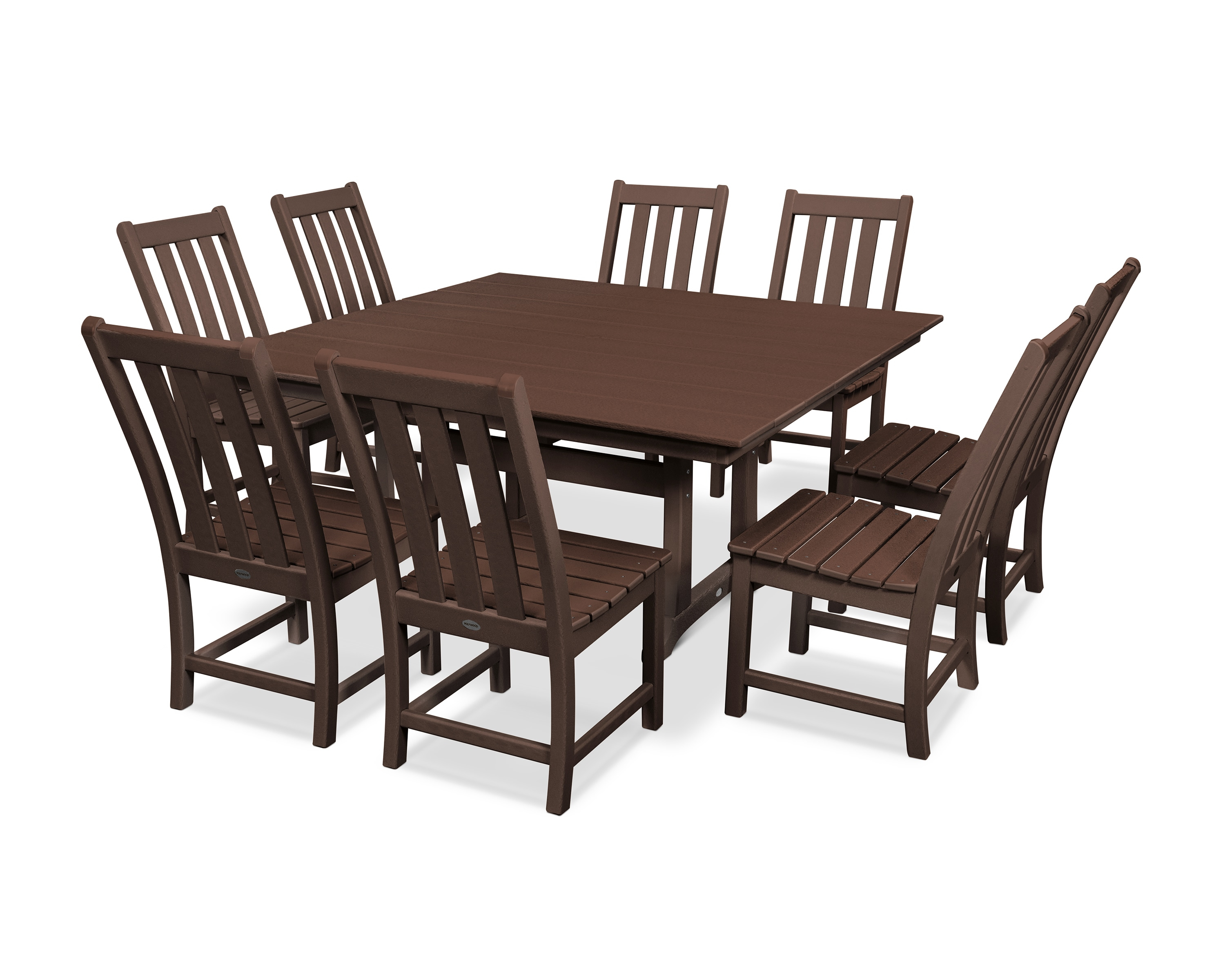 Vineyard 9-Piece Farmhouse Trestle Dining Set