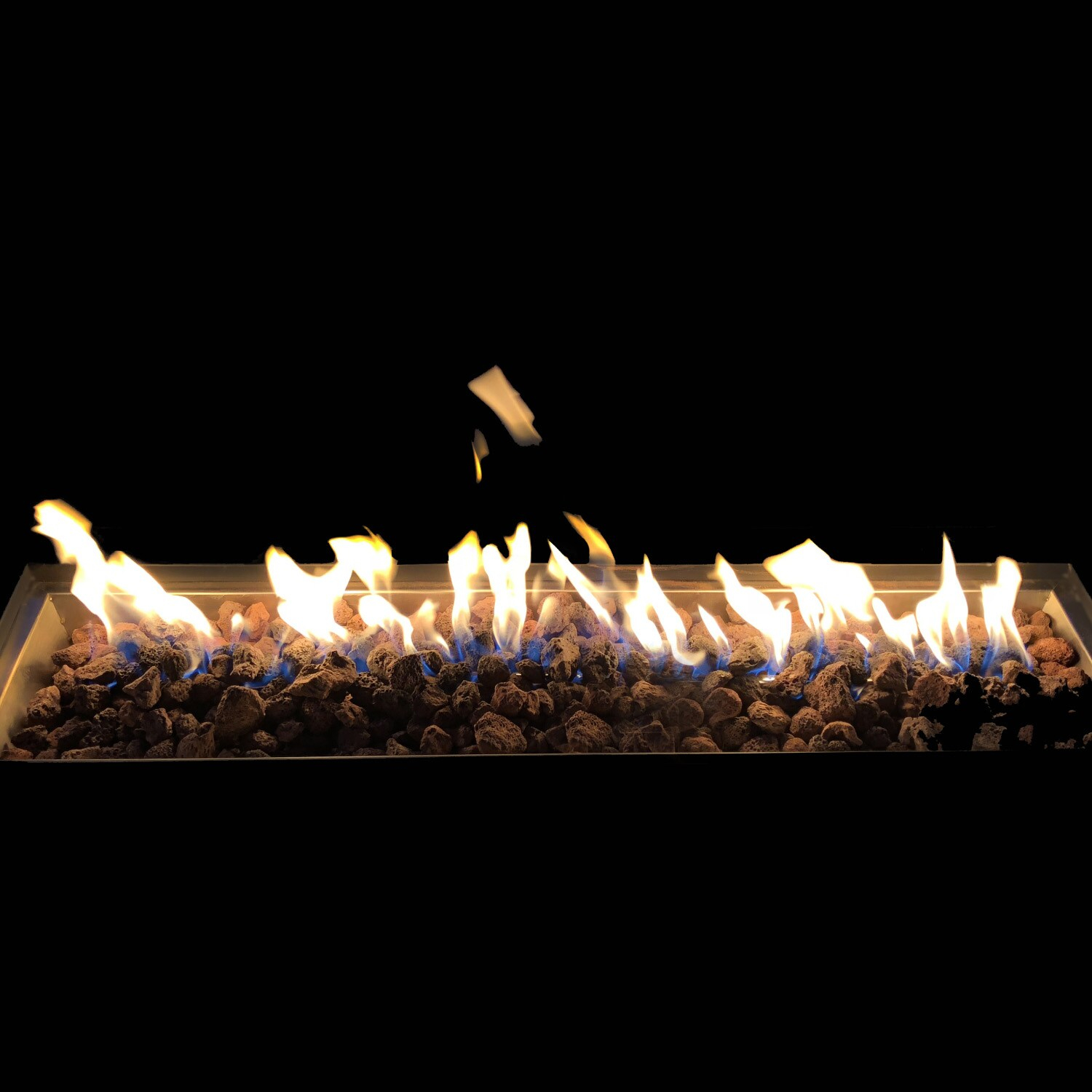 Black Steel 54" Free-standing Gas Fire Pit Table