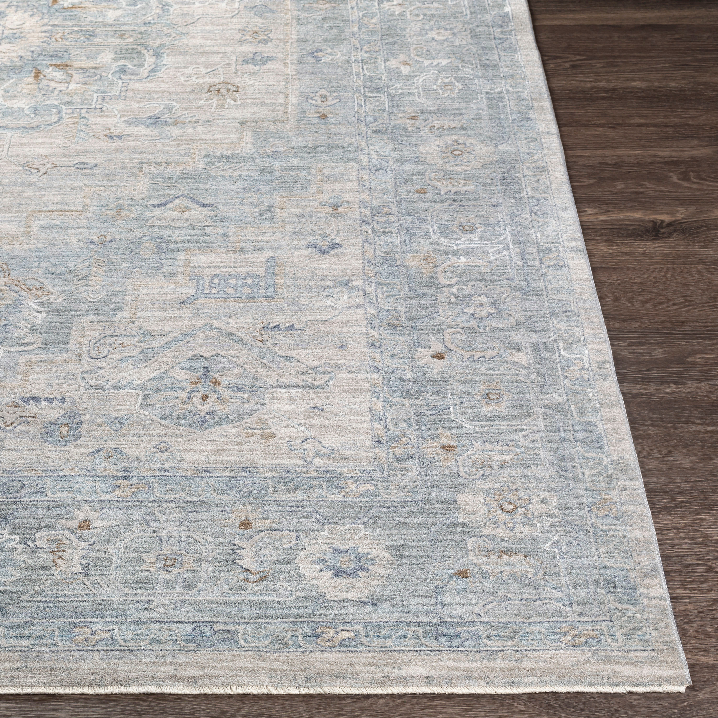 Avant Garde Gray Synthetic 5' x 7' Hand-Knotted Area Rug