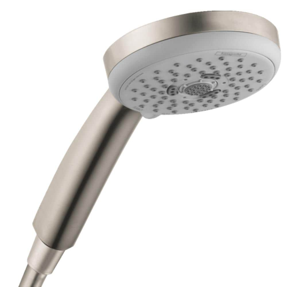 Brushed Nickel 4-inch Multi-Function Handheld Shower Head