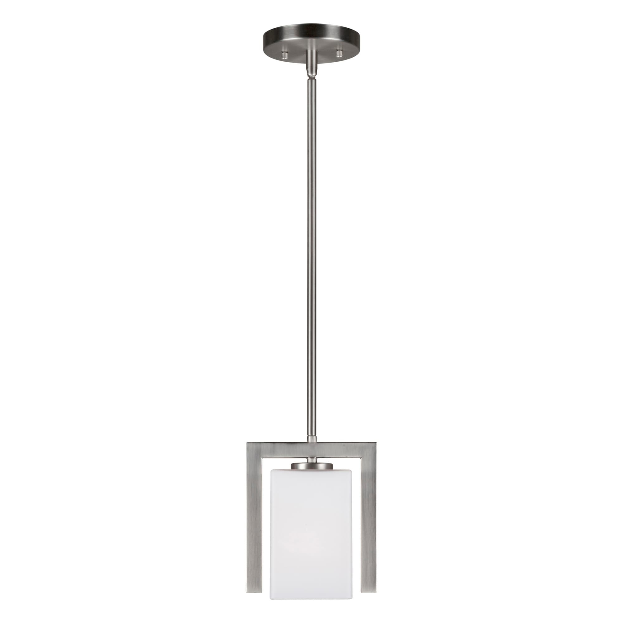 Forte Lighting 2569-01 1 Light 7" Wide Mini Pendant - Nickel