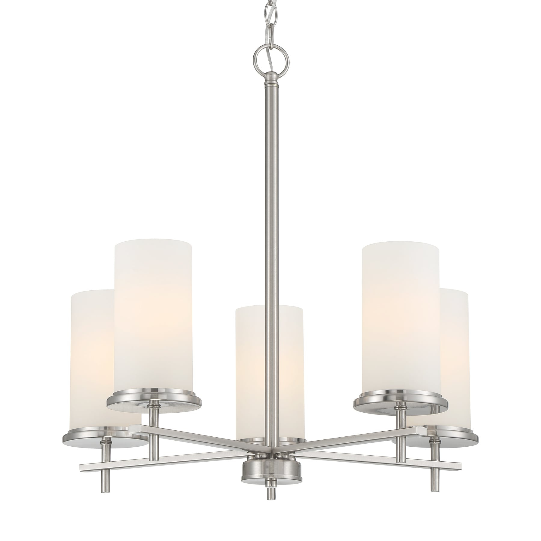 5 Light Chandelier-Brushed Nickel Finish    -Traditional Installation Minka Lavery 4095-84