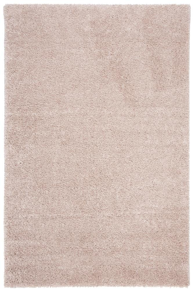SAFAVIEH Solo Dulcibella Solid Plush Shag Area Rug, Beige, 4' x 6'