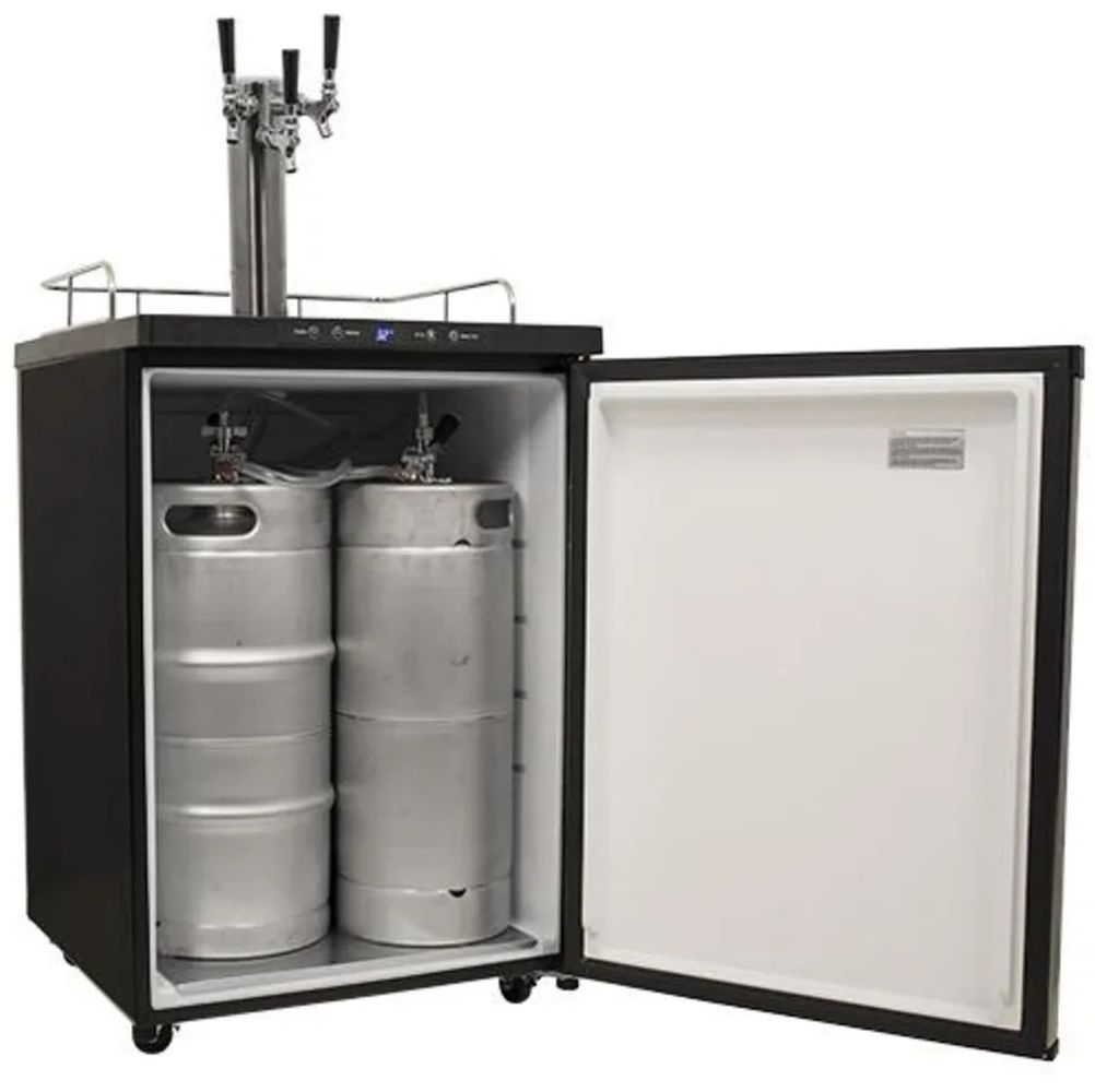 Edgestar Kc3000trip 24" Wide Triple Tap Kegerator - Stainless Steel
