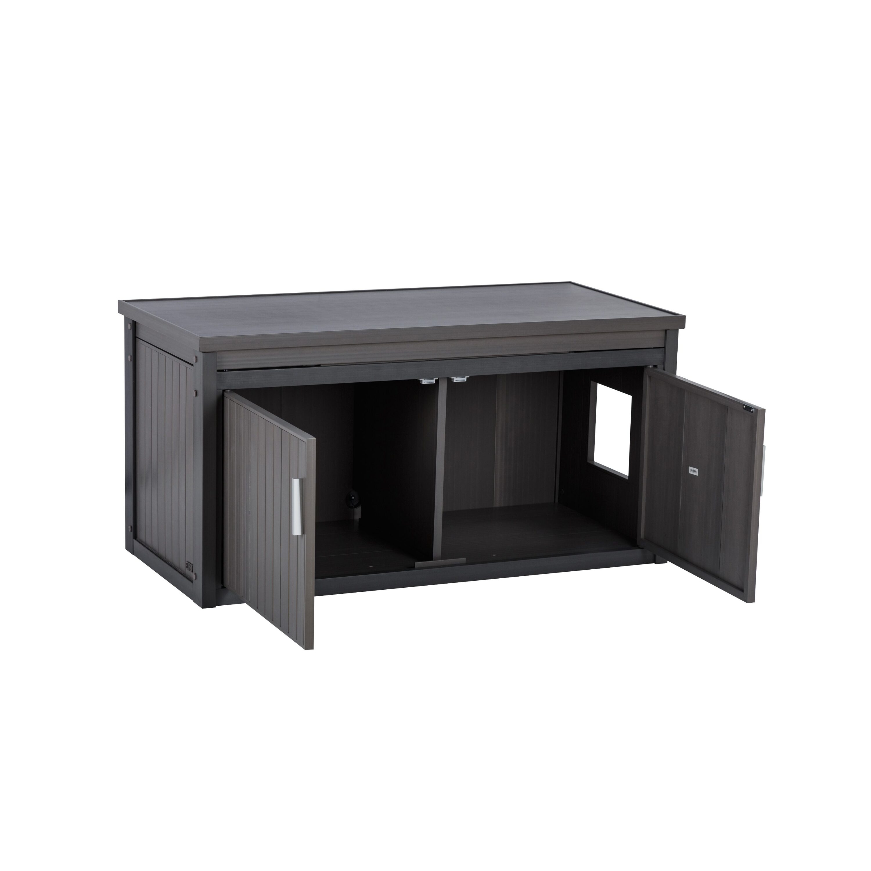 New Age Pet® ECOFLEX® Litter Loo® Bench - Durable Composite Cat Litter Box Enclosure, Moisture and Odor Resistant, Easy Assembly, Available in Espresso, Russet Brown, Antique White, Gray
