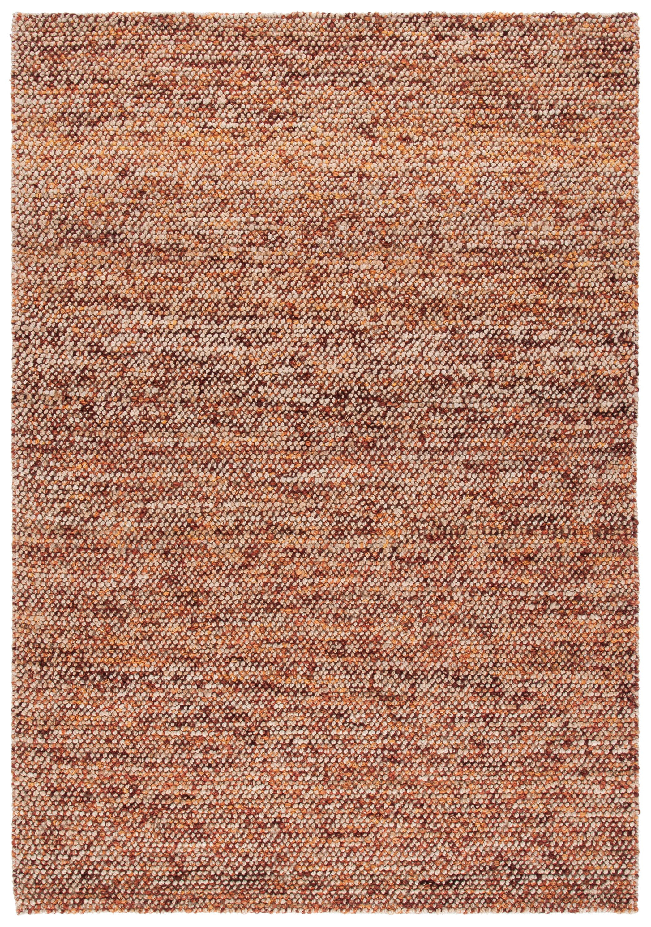 SAFAVIEH Bohemian Martha Solid Area Rug, Natural/Rust, 8' x 10'