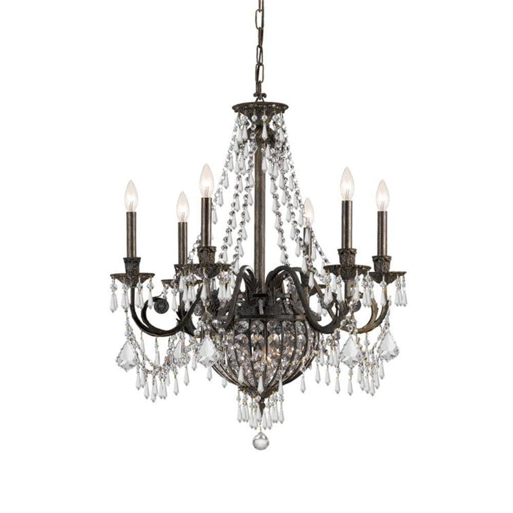 Crystorama Lighting - Six Light Chandelier - Chandelier - Vanderbilt - Six Light