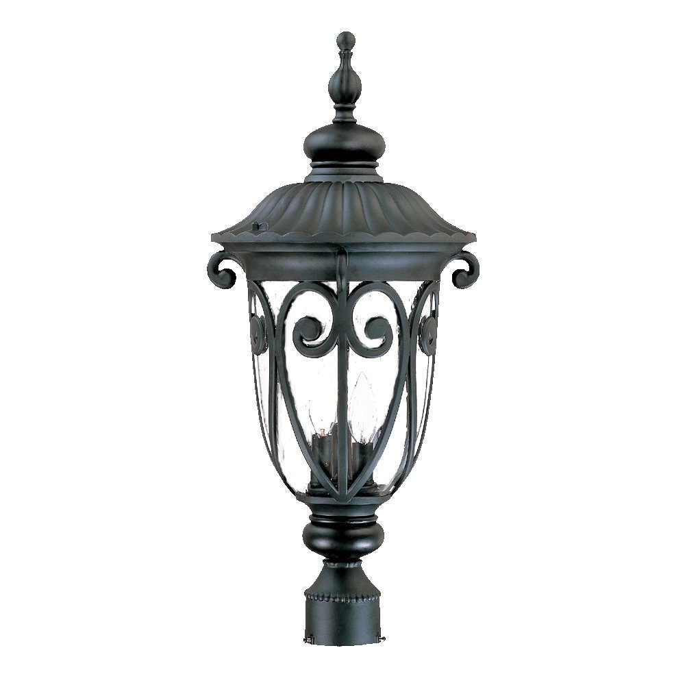 Acclaim Lighting 2127 Naples 3 Light 25.75" Height Post Light - Black