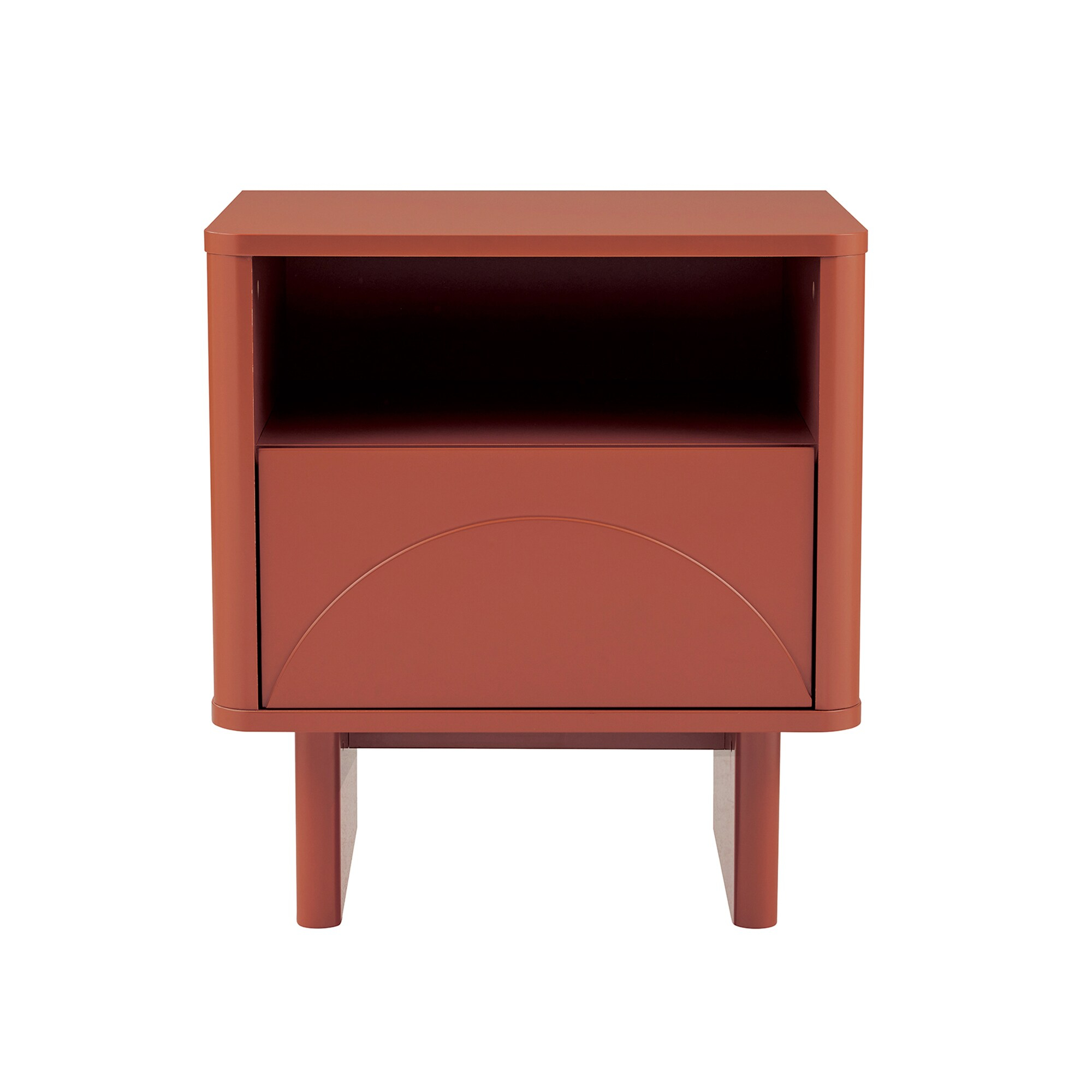 Ella Nightstand in Terracotta made from Engineered Wood