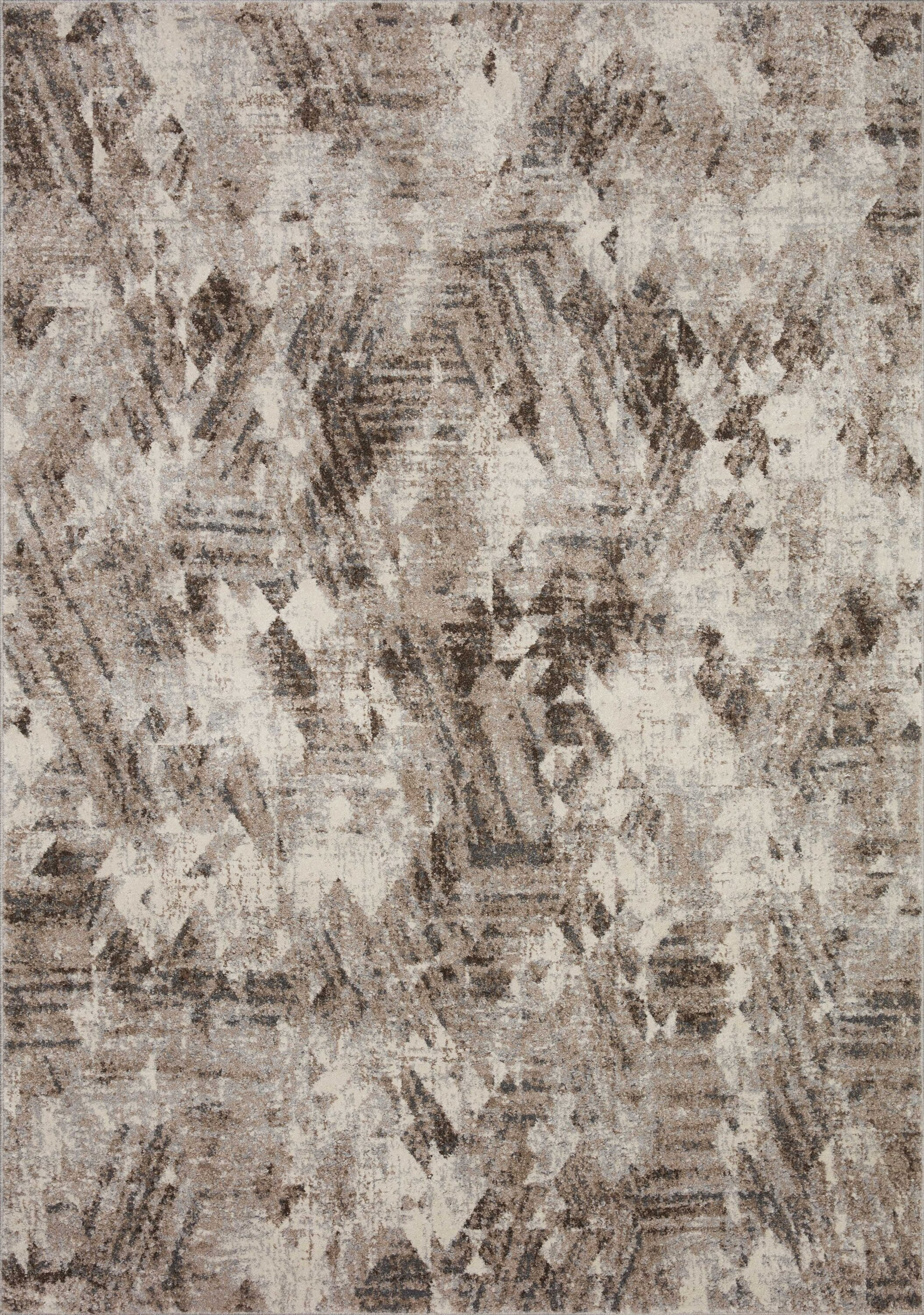 Loloi II Austen AUS-03 Abstract Natural / Mocha Area Rug 9'-3" x 13'-3"