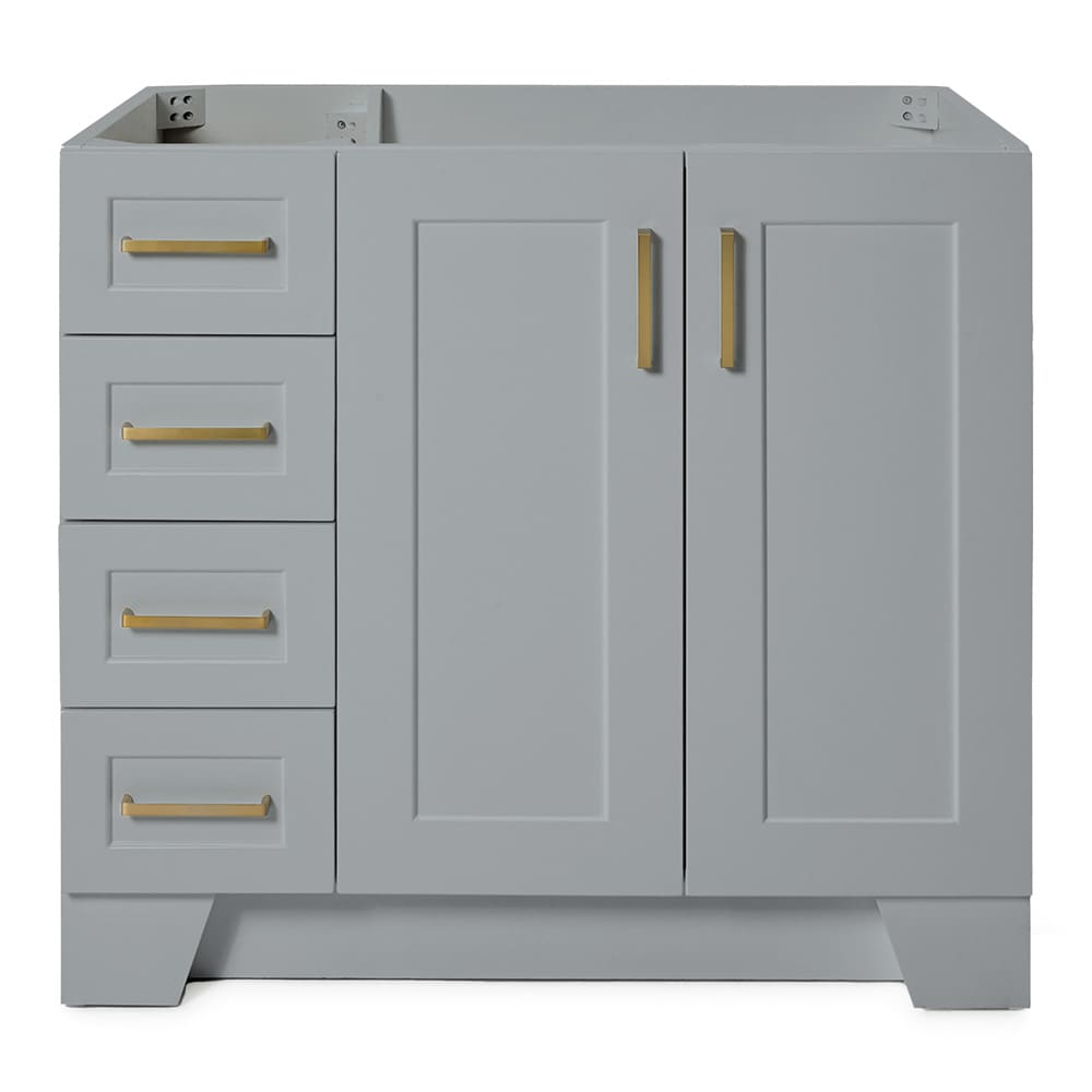 Ariel Q036s-R-Bc Taylor 36" Free Standing Hardwood Single Vanity Cabinet Only - Grey