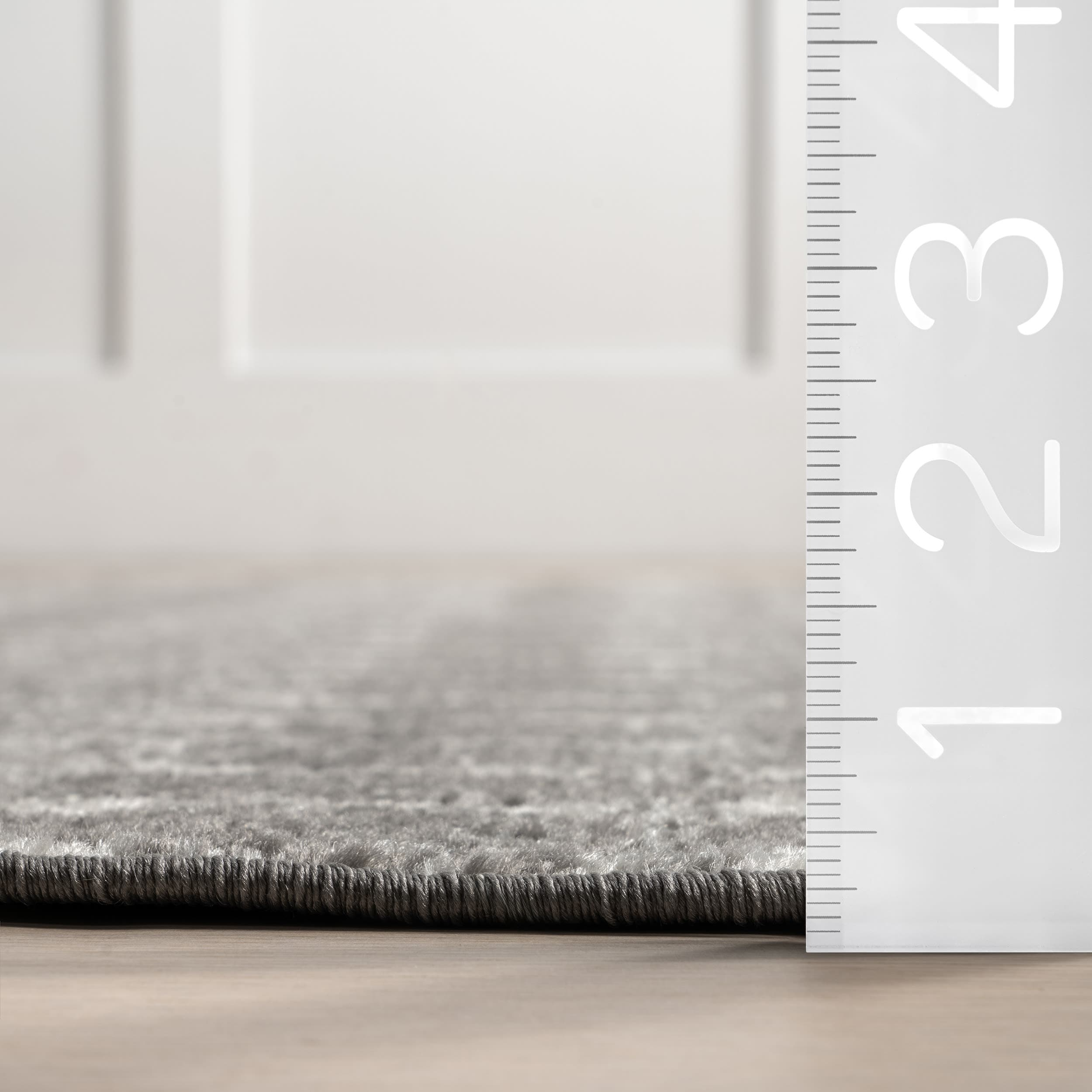 Handmade Dark Grey Geometric Oval 5' x 7' Synthetic Rug