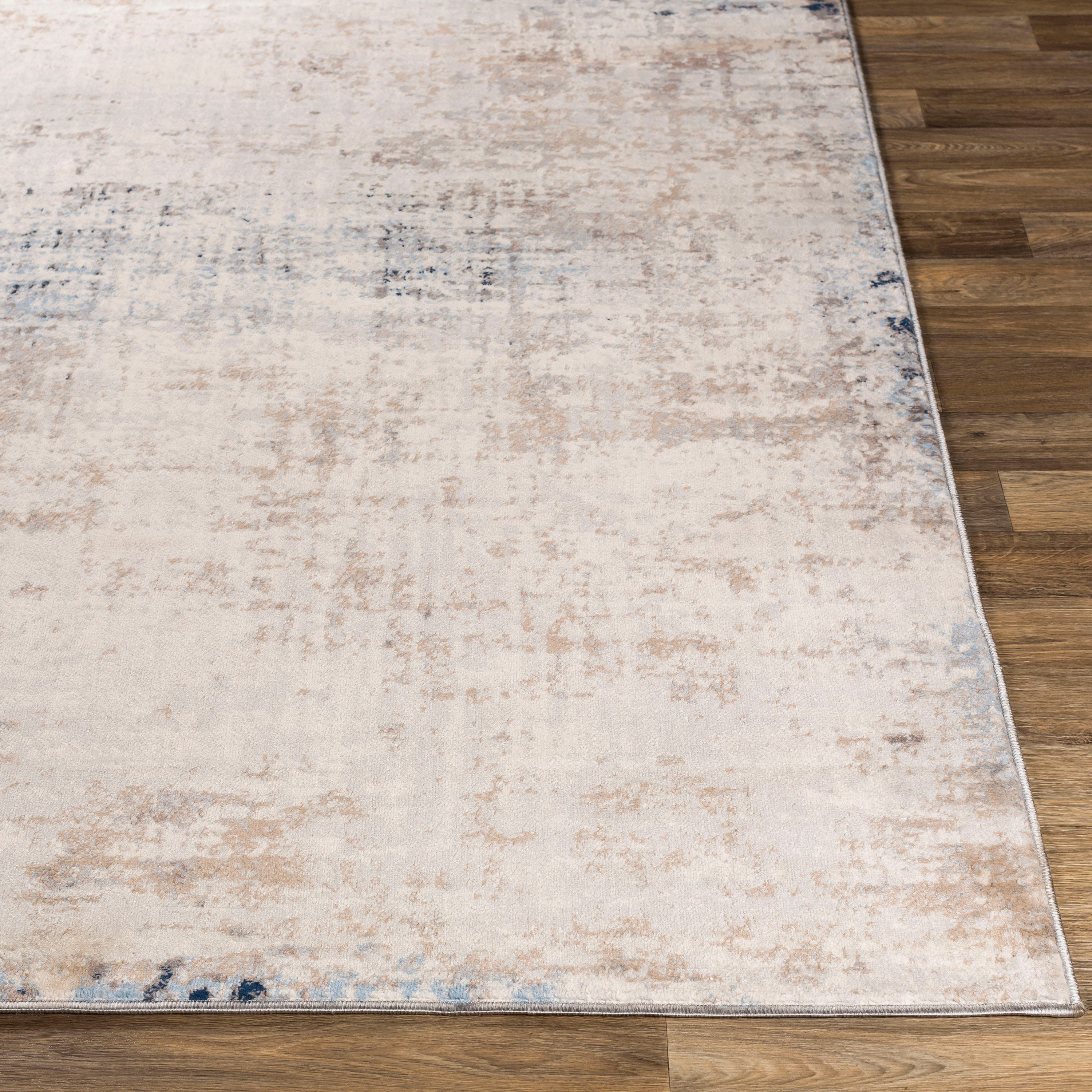 Gray Medium Pile Stain-Resistant Runner Rug