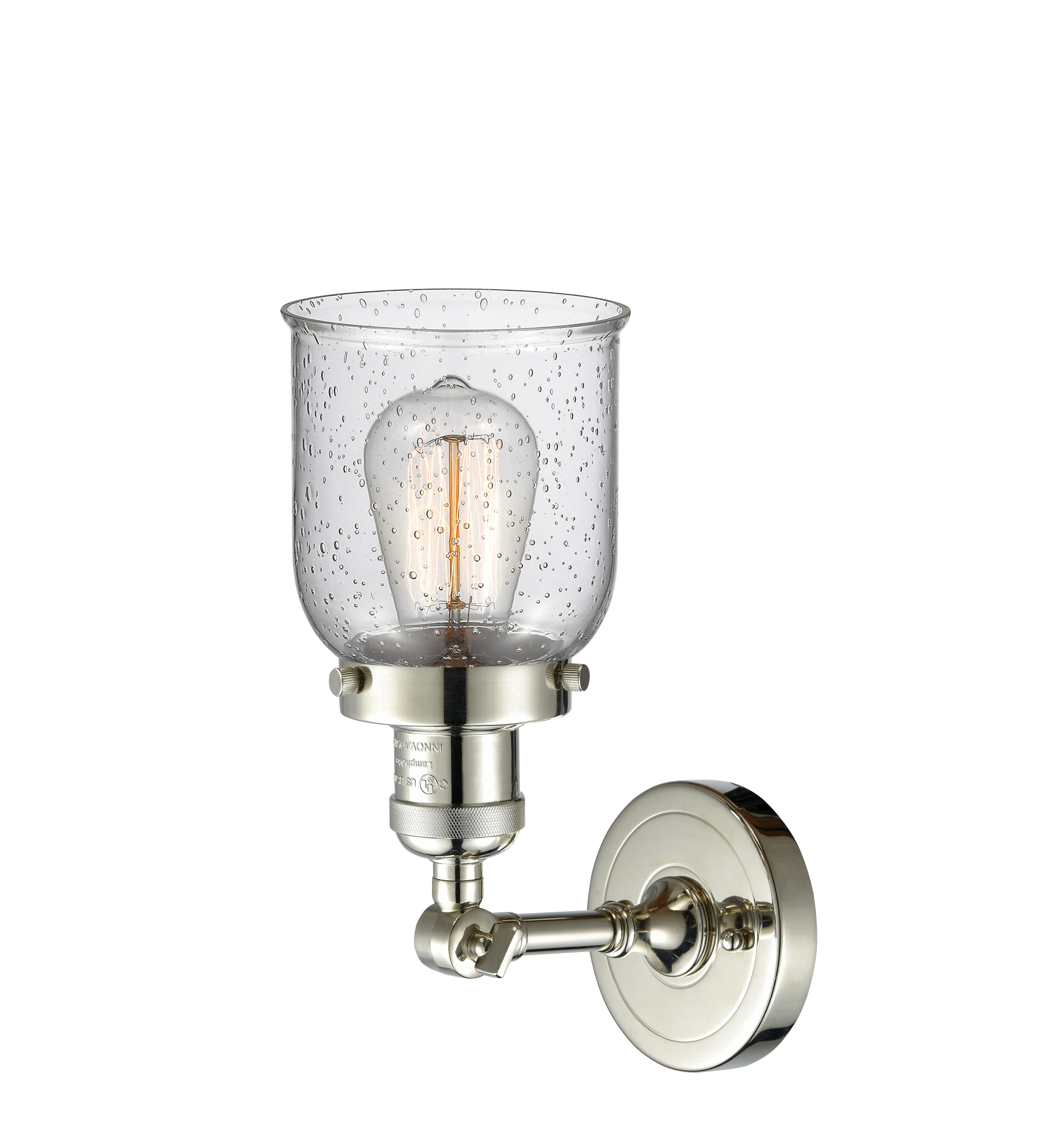 Innovations Lighting Bell 1 - Light Sconce in  Polished Nickel