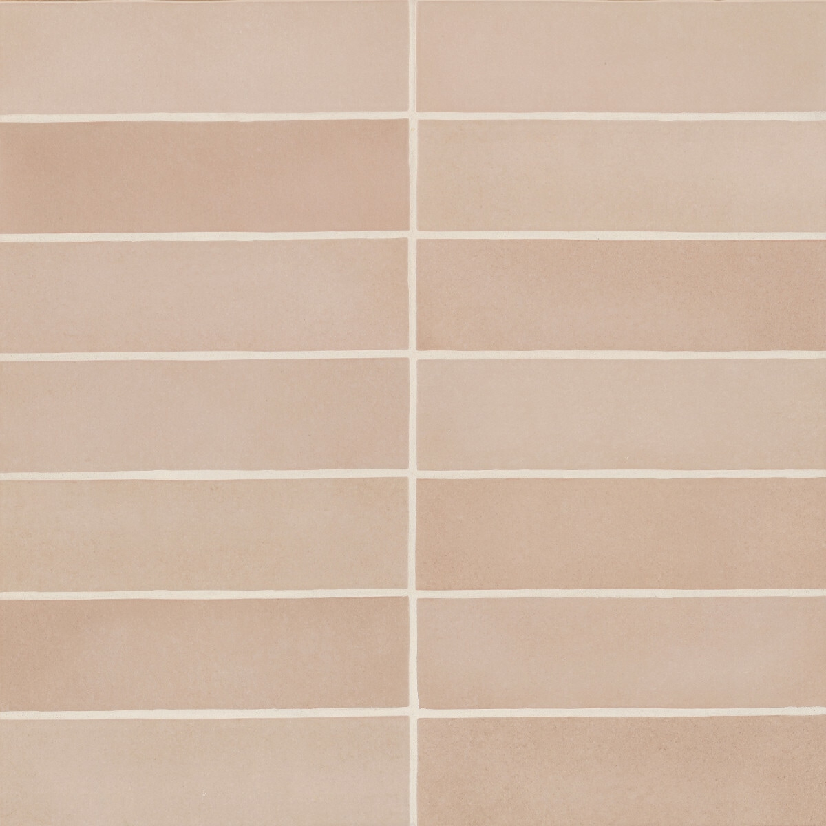 Makoto Rectangle 2 in. x 10 in. Matte Momoiro Blush Ceramic Wall Tile (5.38 sq. ft./Case)
