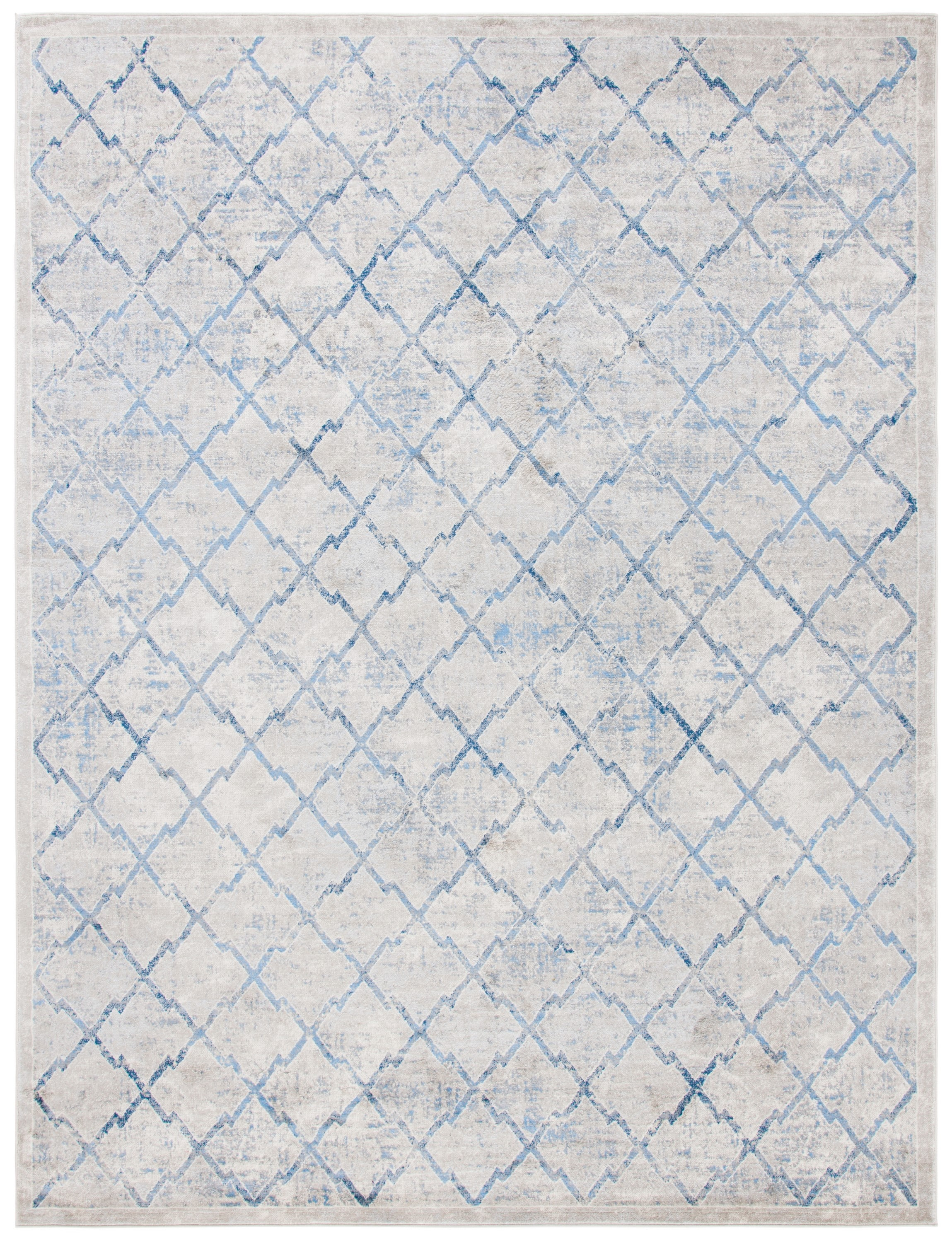 SAFAVIEH Brentwood Celandine Geometric Area Rug, 12' x 18', Light Grey/Blue