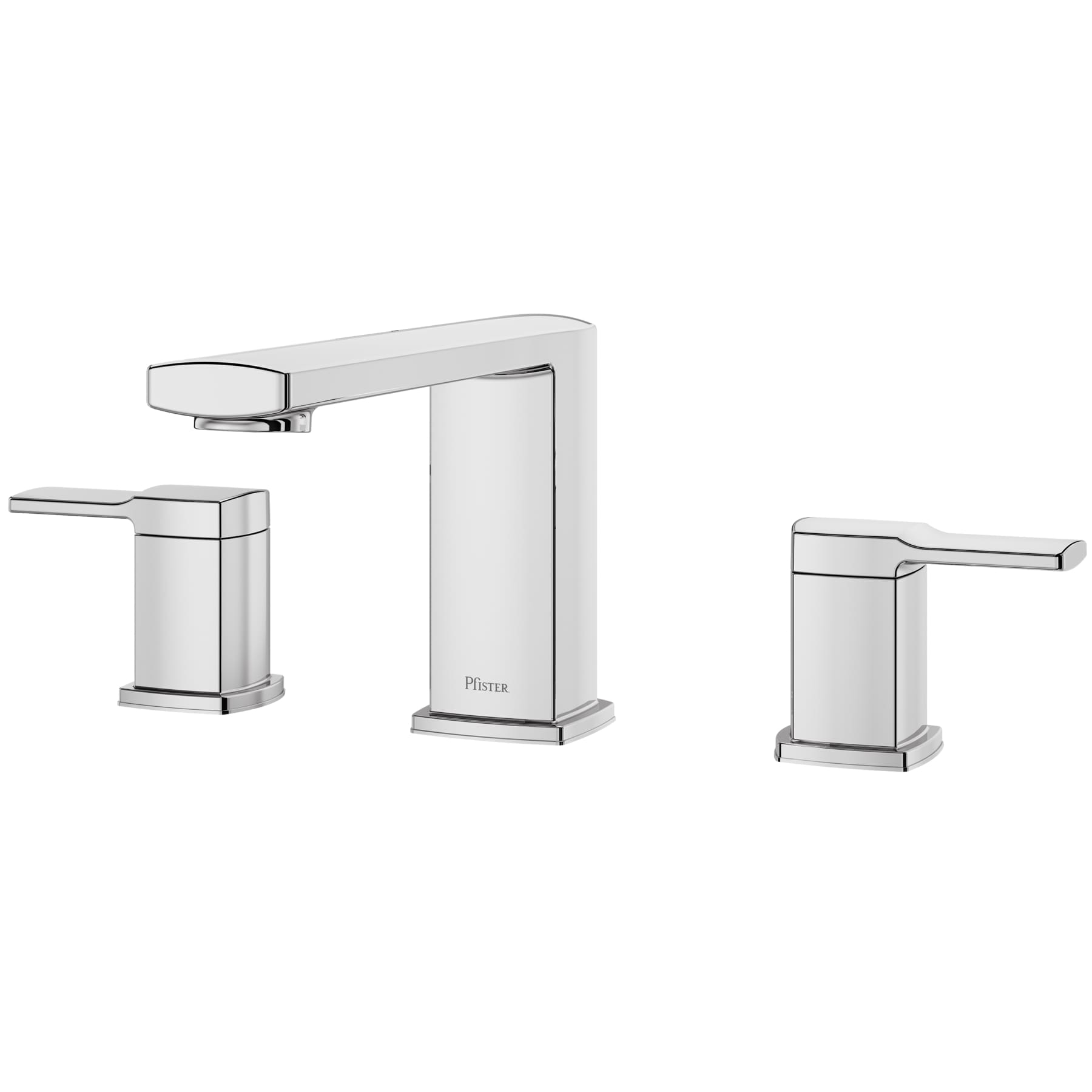Polished Chrome Contemporary Widespread Roman Tub Faucet