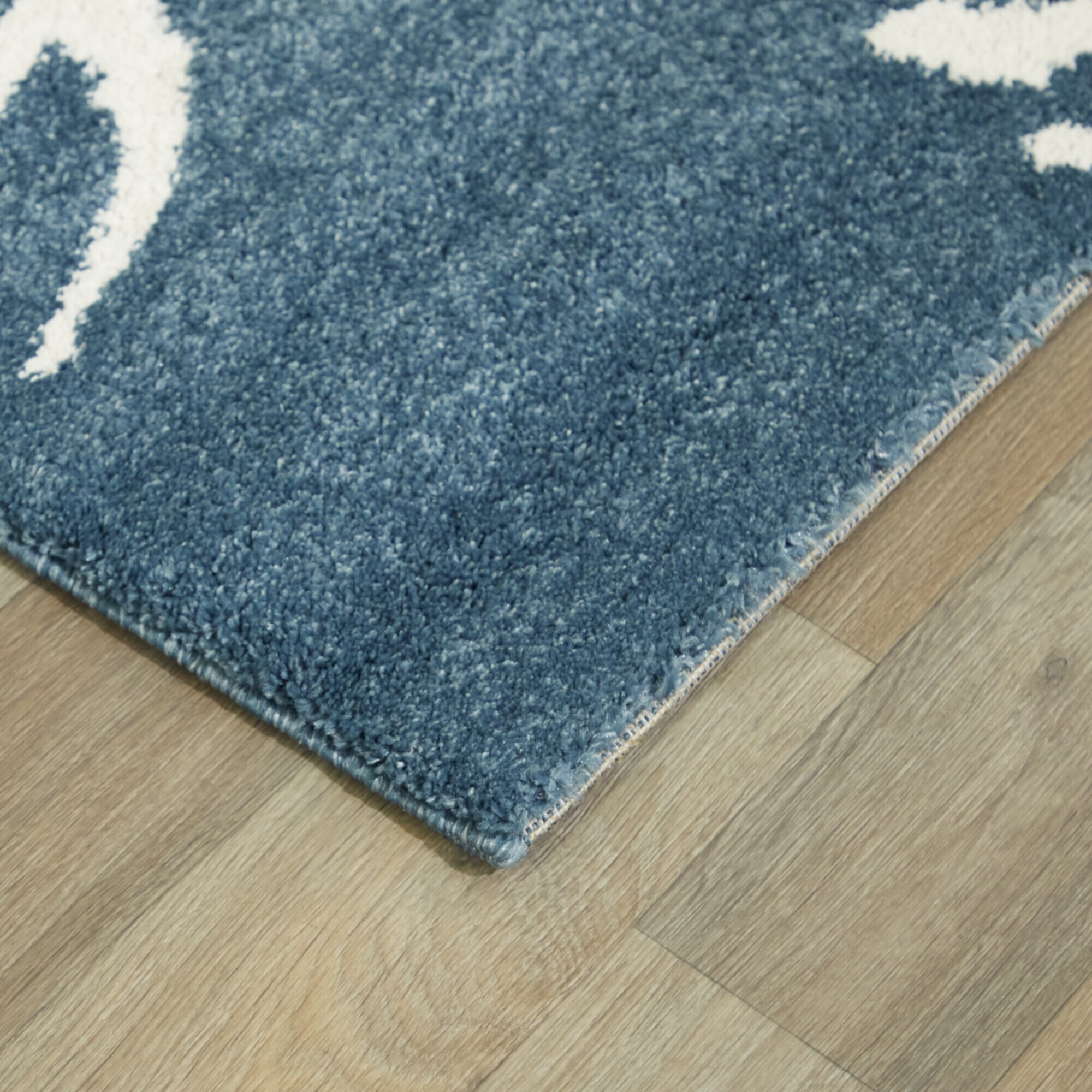 Boca White/Blue Area Rug