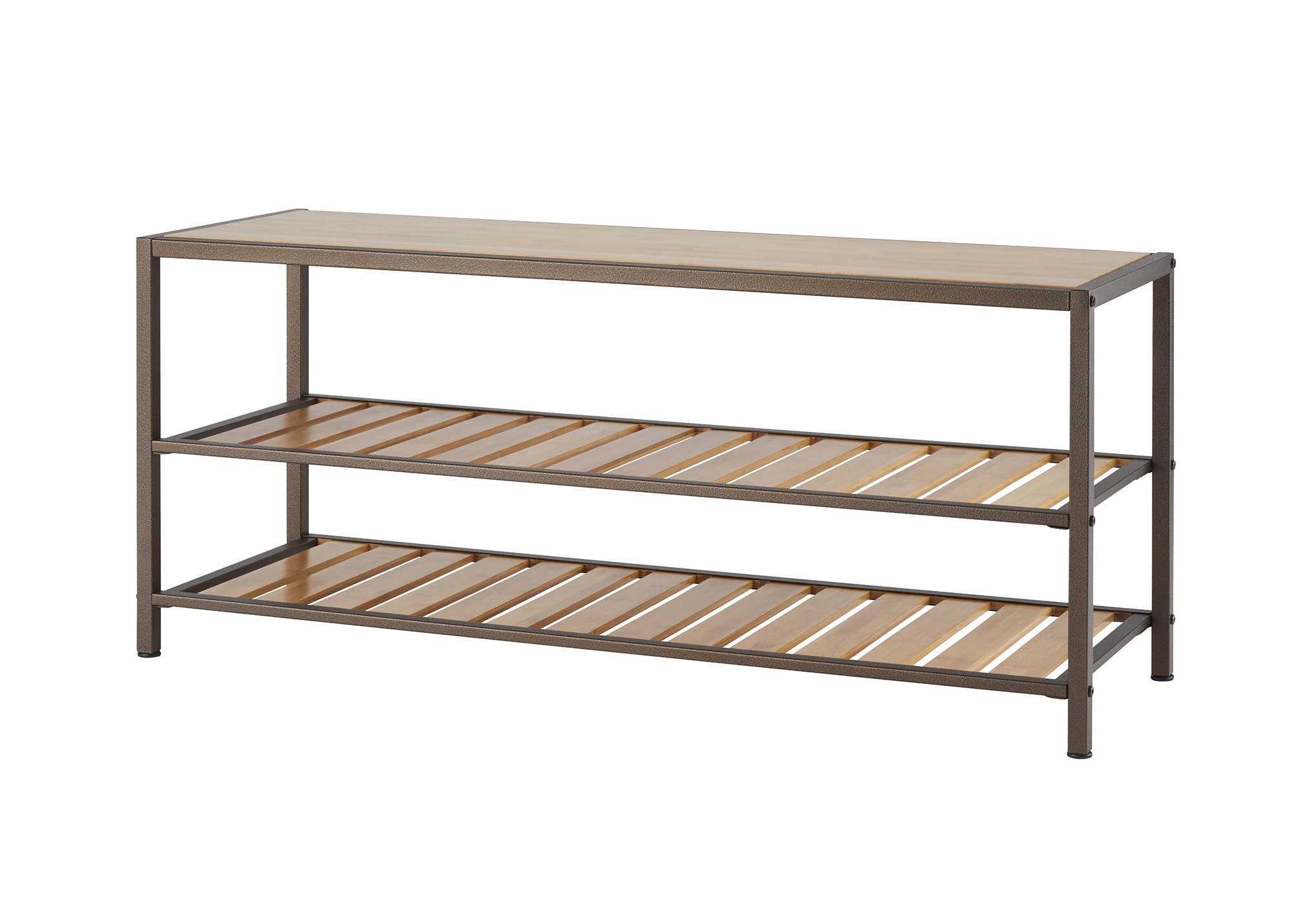 TRINITY 3-Tier Bamboo Shoe Bench - Bronze Anthracite®