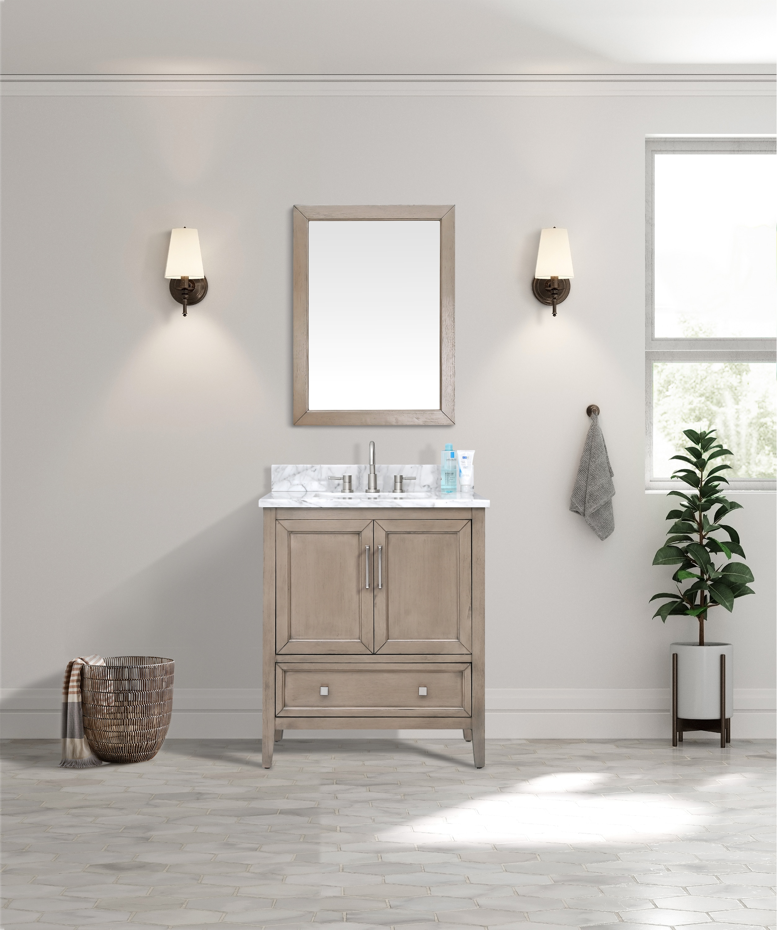 Avanity Everette-Vs31-Wd-C Everette 30" Single Basin Vanity Set - MultiColor