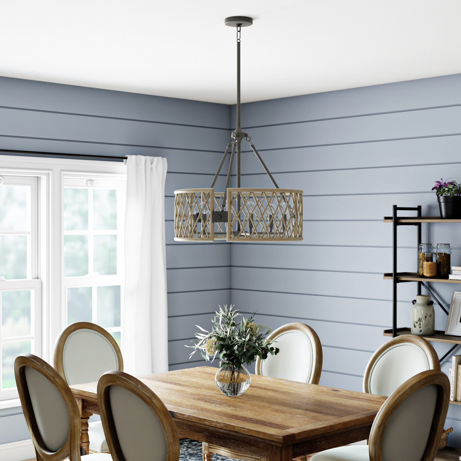 Kichler Lighting - Six Light Chandelier - Chandelier Round Pendant - Rustic