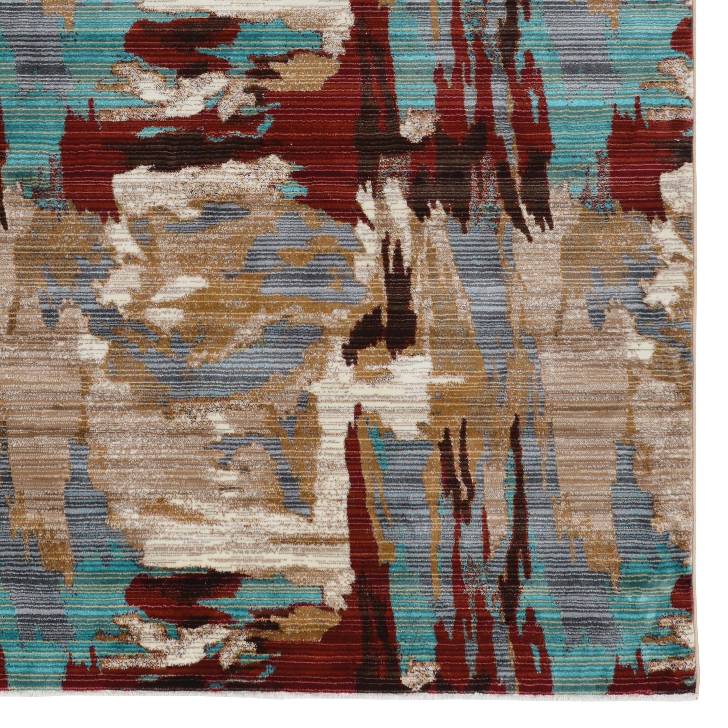 Illusions Volcano Beige Rug 3 x 5 Transitional Polypropylene Area Mat