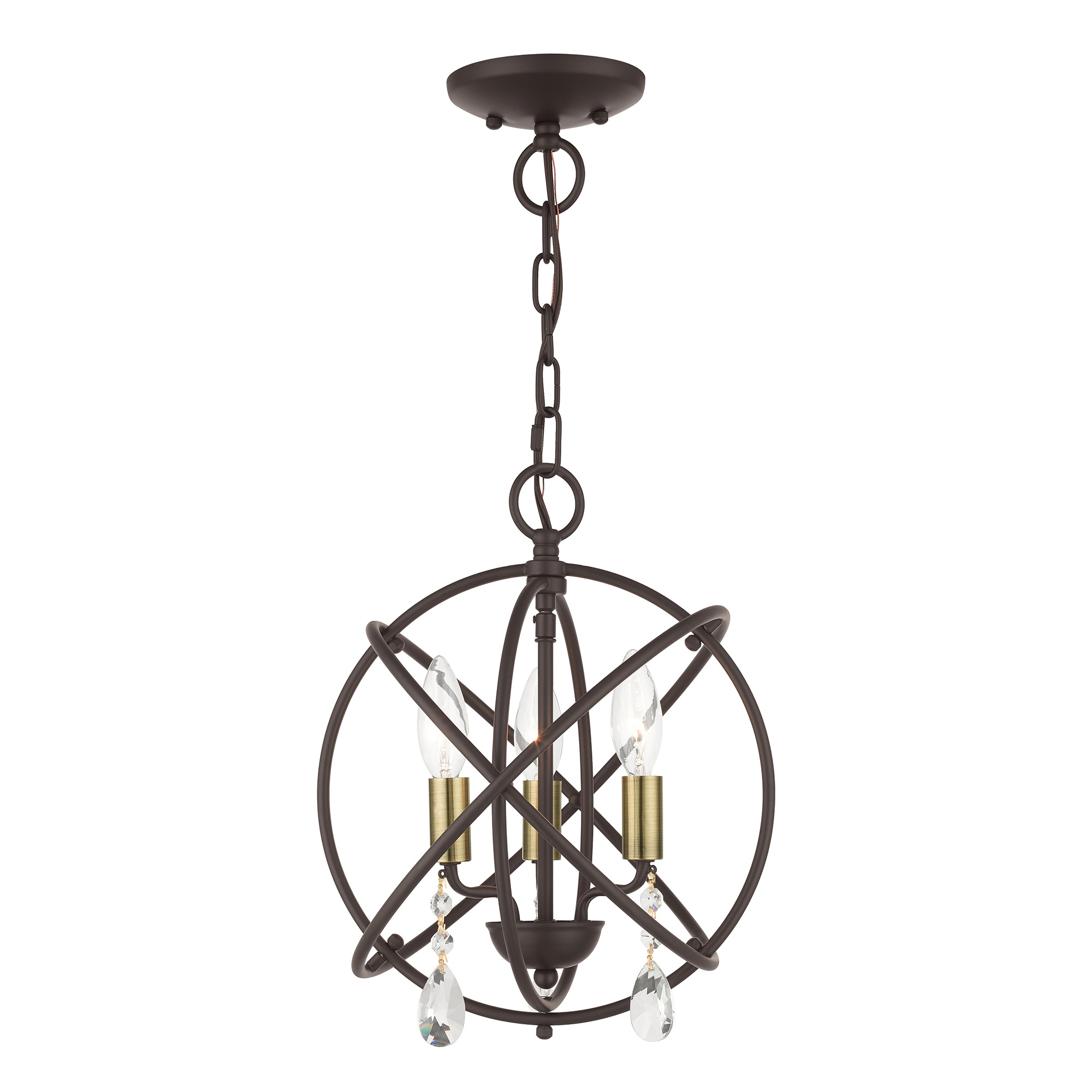 Livex Lighting Aria 3 - Light Chandelier in  Bronze