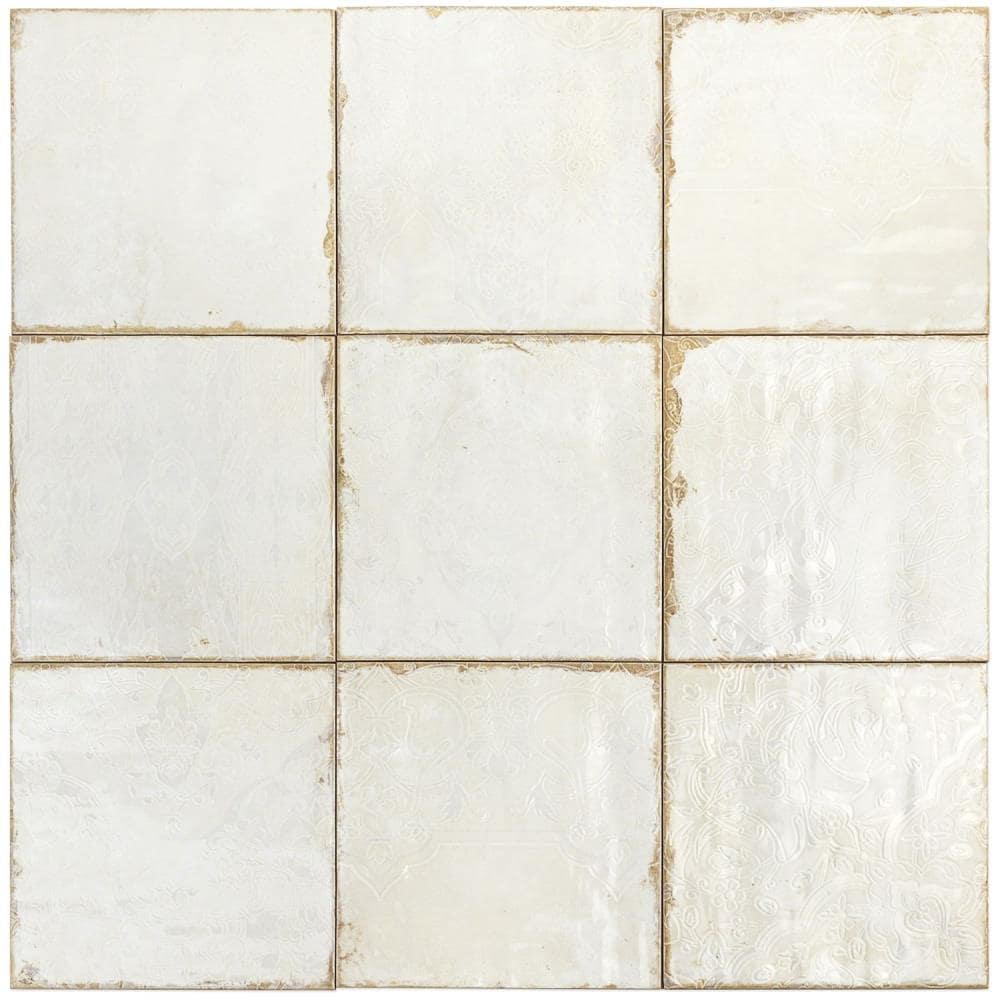 TileBar Angela Harris Dunmore Blu 8X8 Matte Ceramic Floor Tile | Perigold