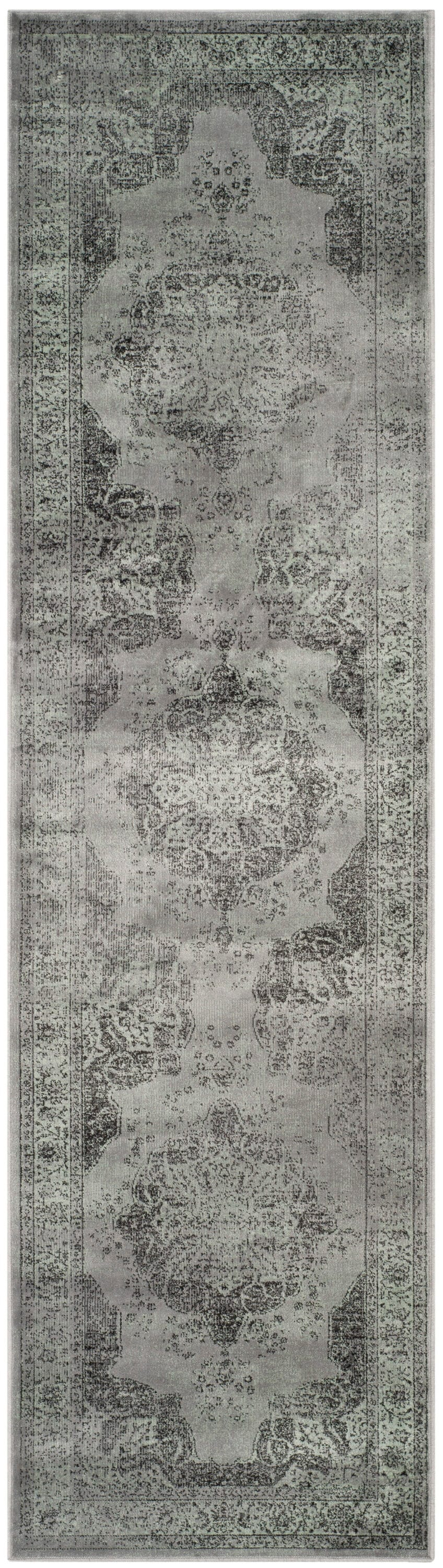 SAFAVIEH Vintage Lamont Traditional Runner Rug, Grey/Multi, 2'2" x 16'