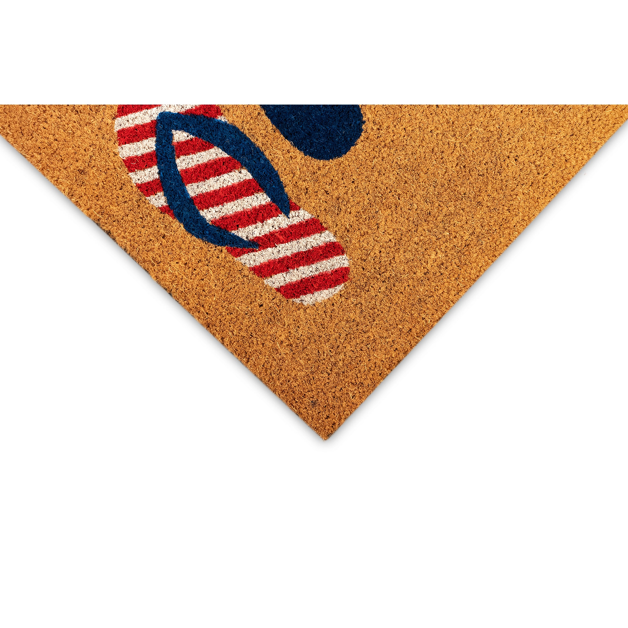 Patriotic Flip Flops Coir Outdoor Doormat 2' x 3'