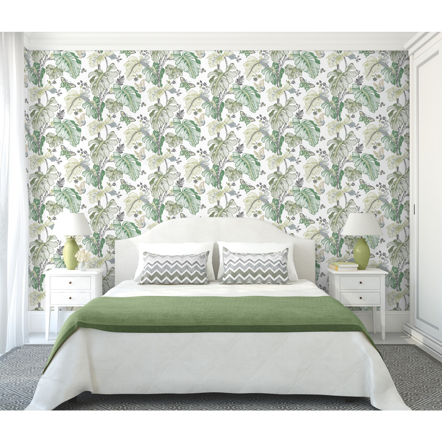 Boho Palm Peel and Stick Wallpaper