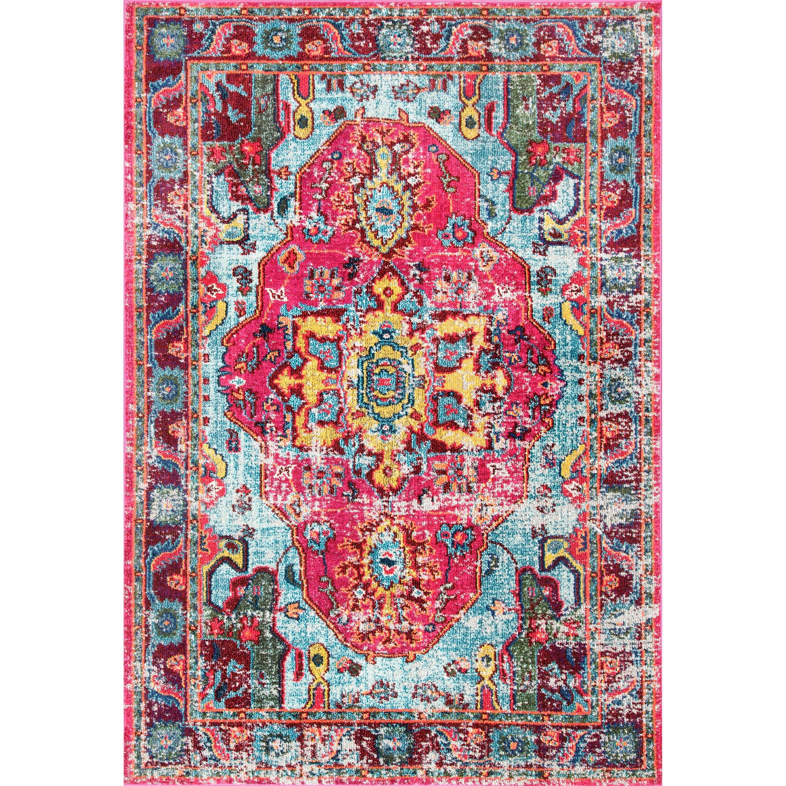 nuLOOM Corbett Vintage Boho Area Rug, 7' 10", Multi